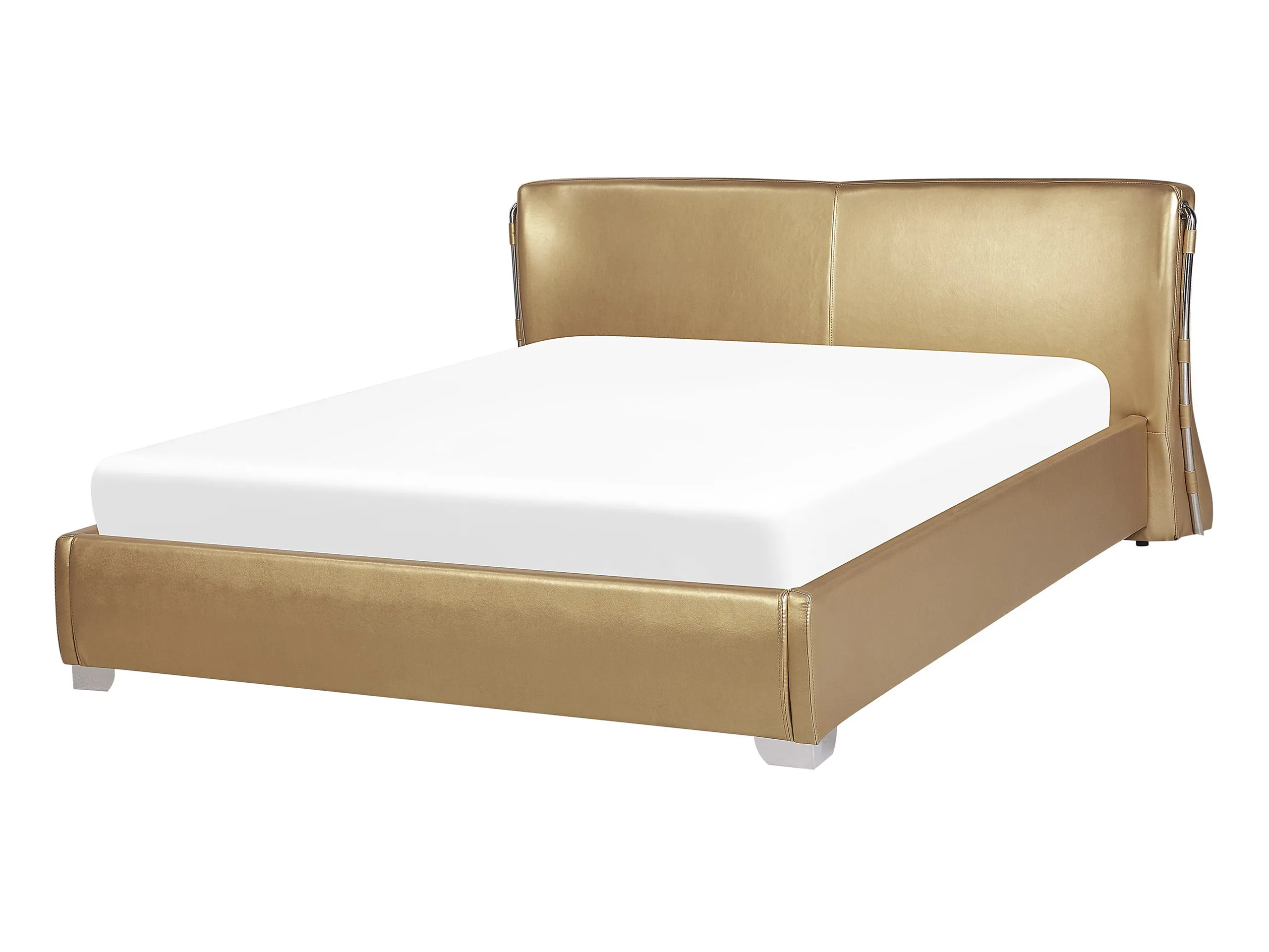 Cama de agua Piel PARIS 140 x 200 cm Dorado