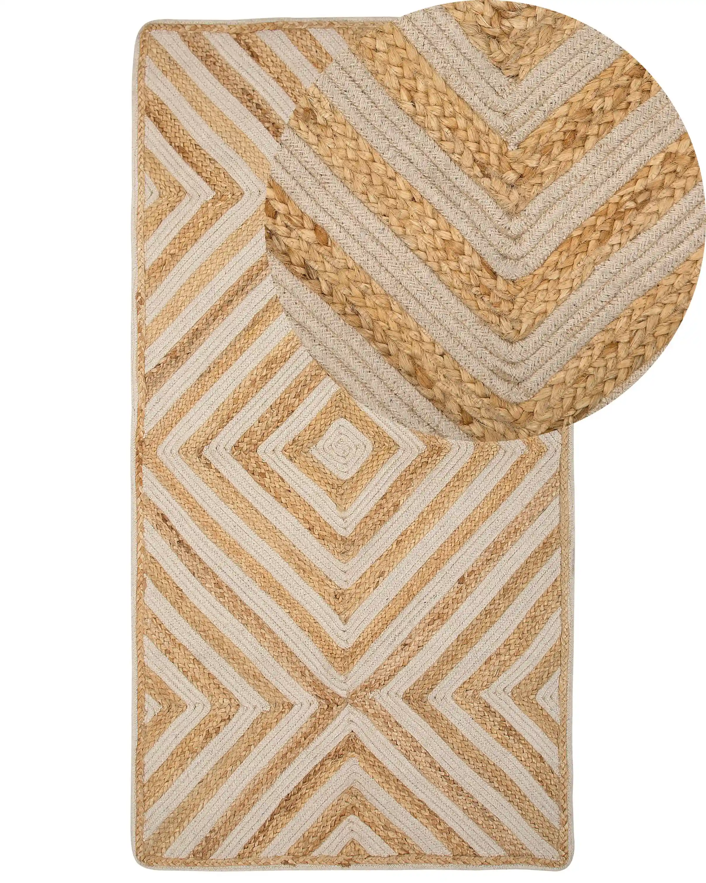 Alfombra PIRLI Beige 80 x 150 cm Yute
