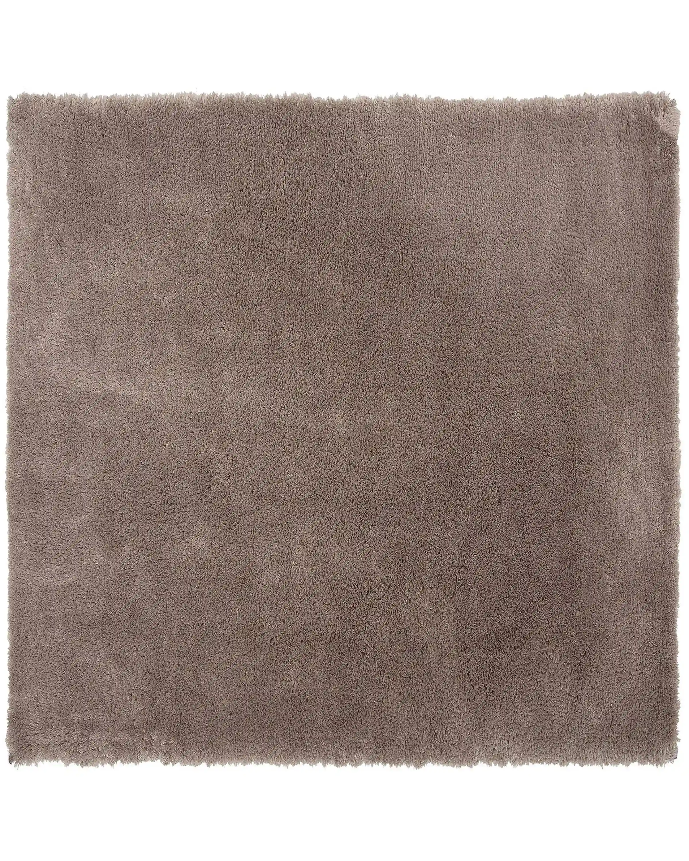 Alfombra de pelo largo EVREN Marrón claro 200 x 200 cm