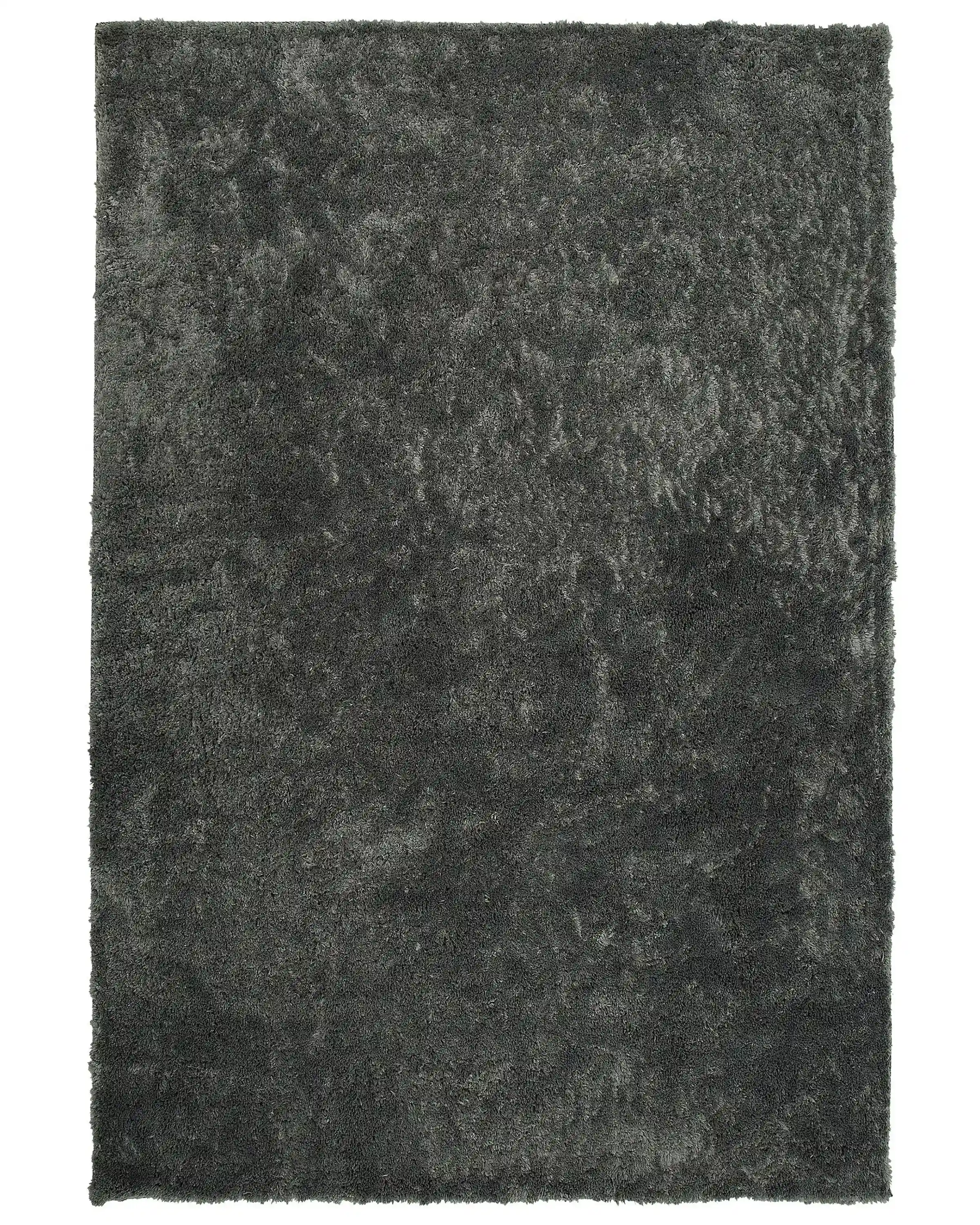 Alfombra de pelo largo EVREN Gris oscuro 140 x 200 cm