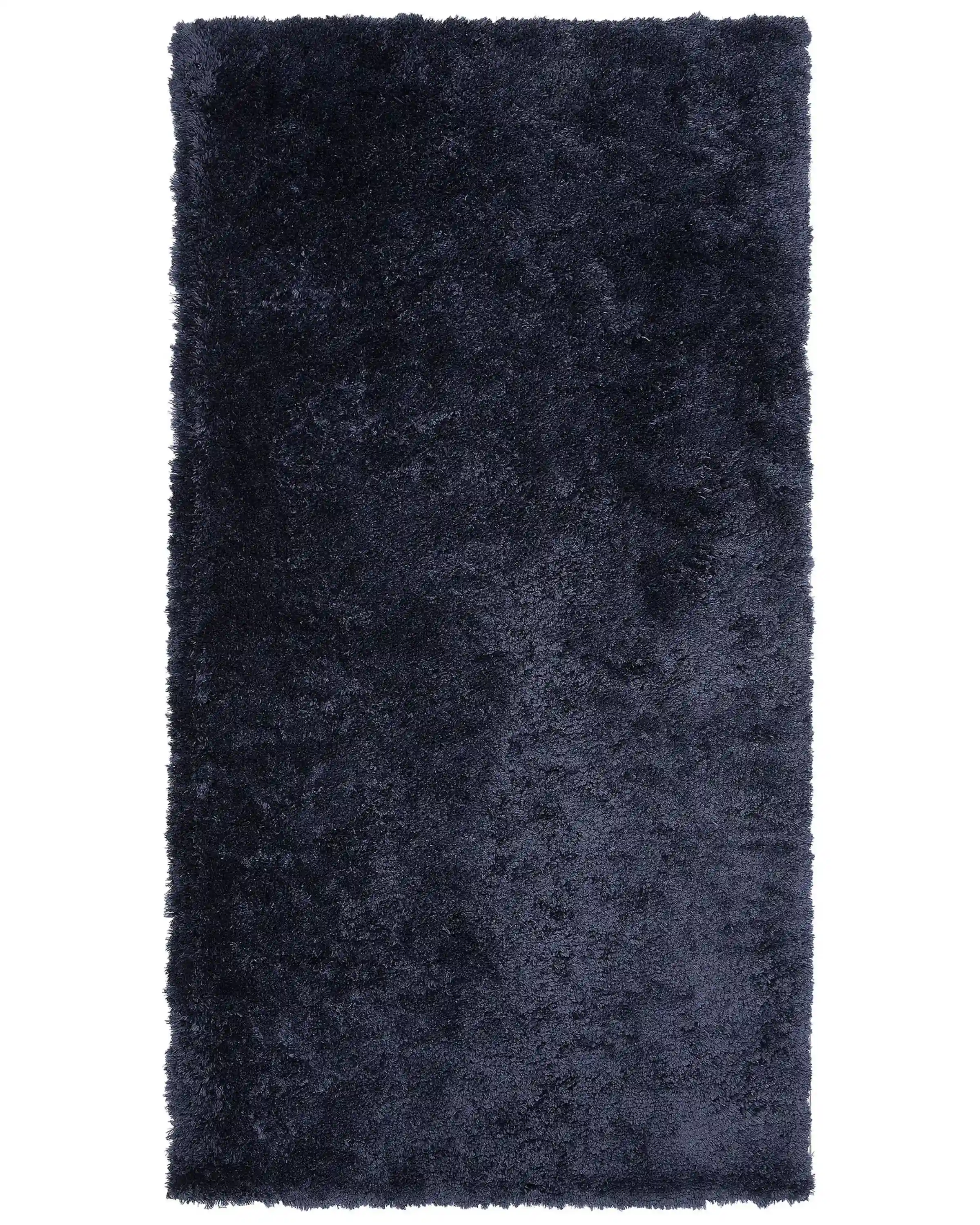 Alfombra de pelo largo EVREN Azul oscuro 80 x 150 cm