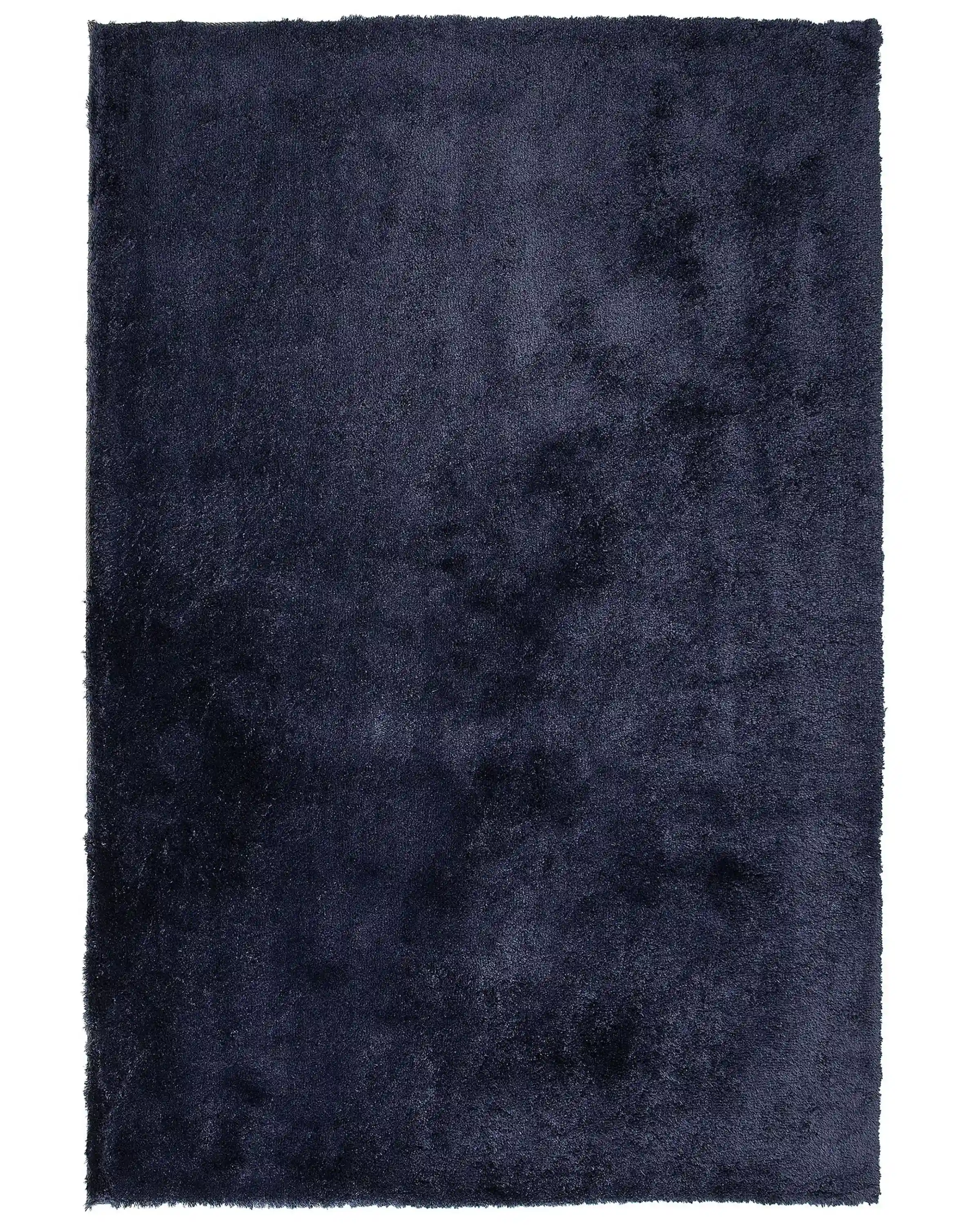 Alfombra de pelo largo EVREN Azul oscuro 140 x 200 cm