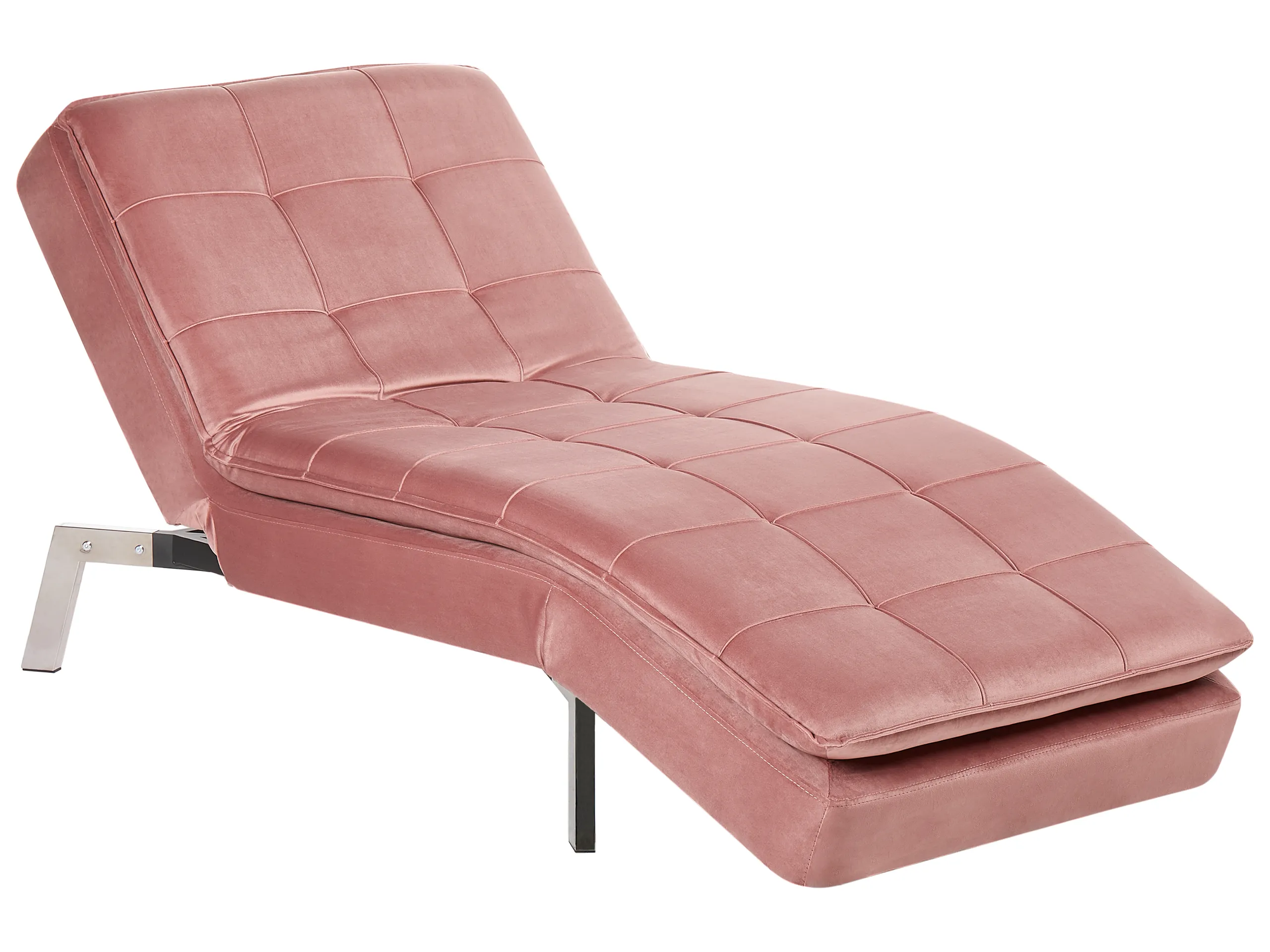 Chaise longue LOIRET Terciopelo Rosa