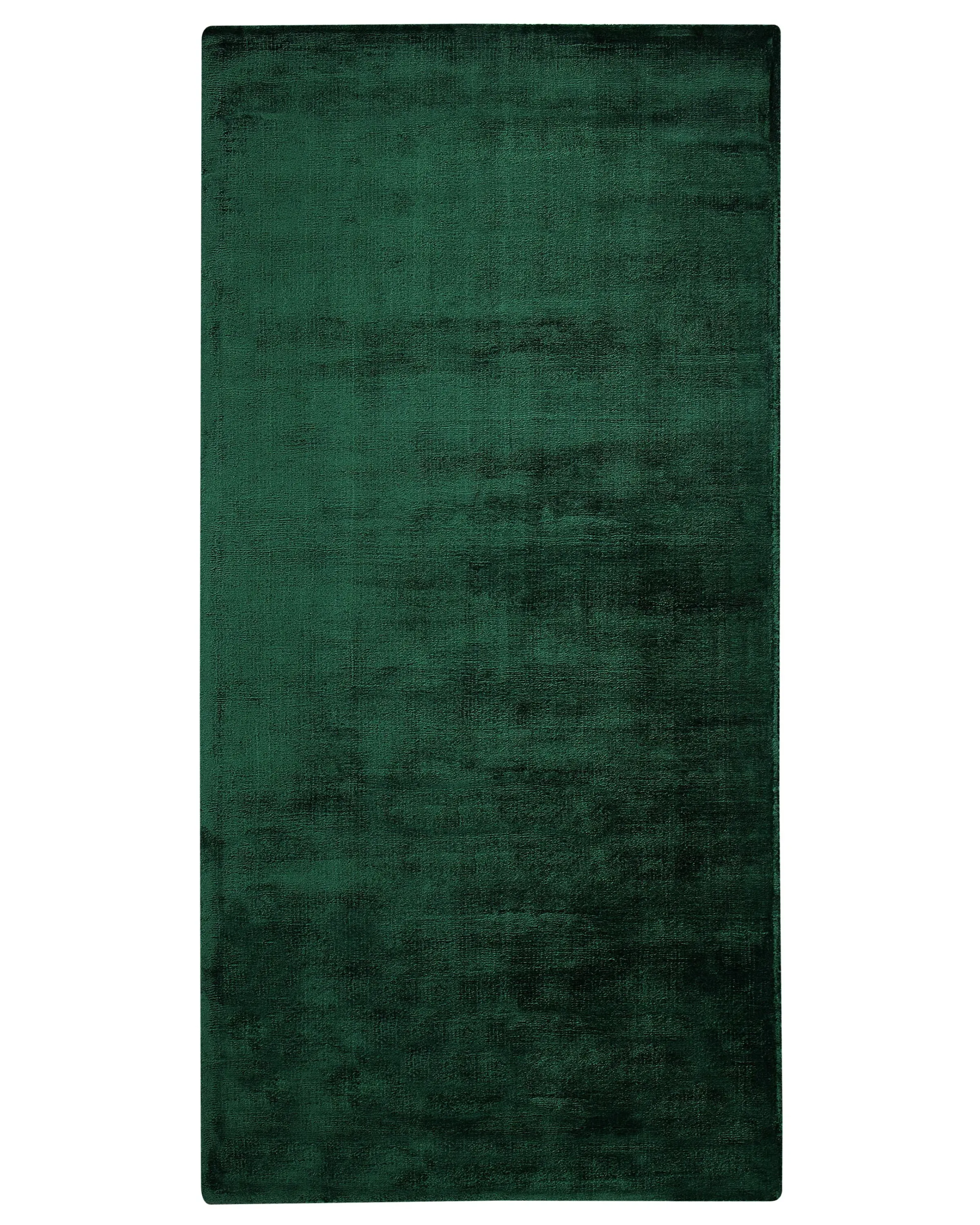 Alfombra GESI II Verde oscuro 80 x 150 cm Viscosa