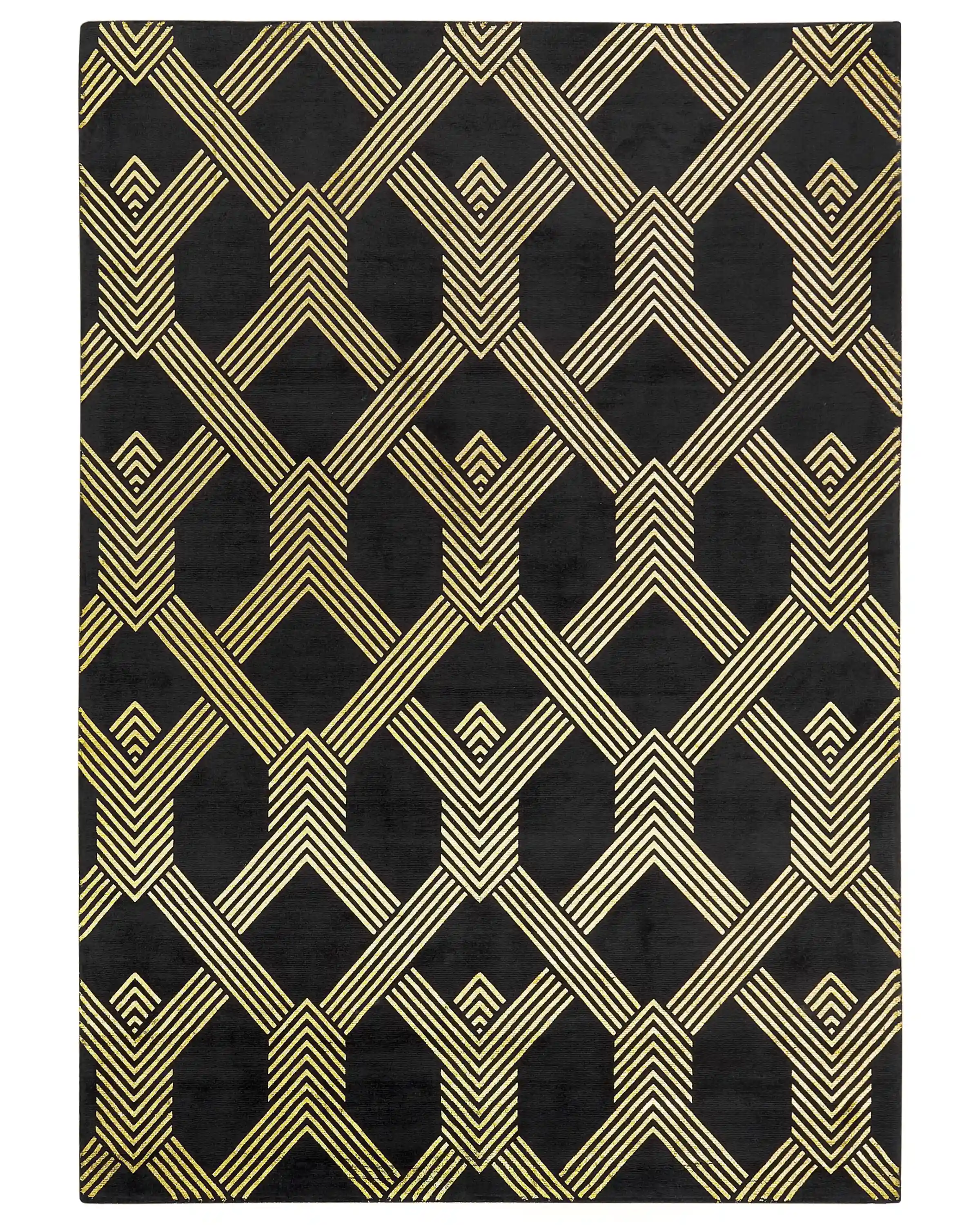 Alfombra VEKSE Negro 160 x 230 cm Viscosa