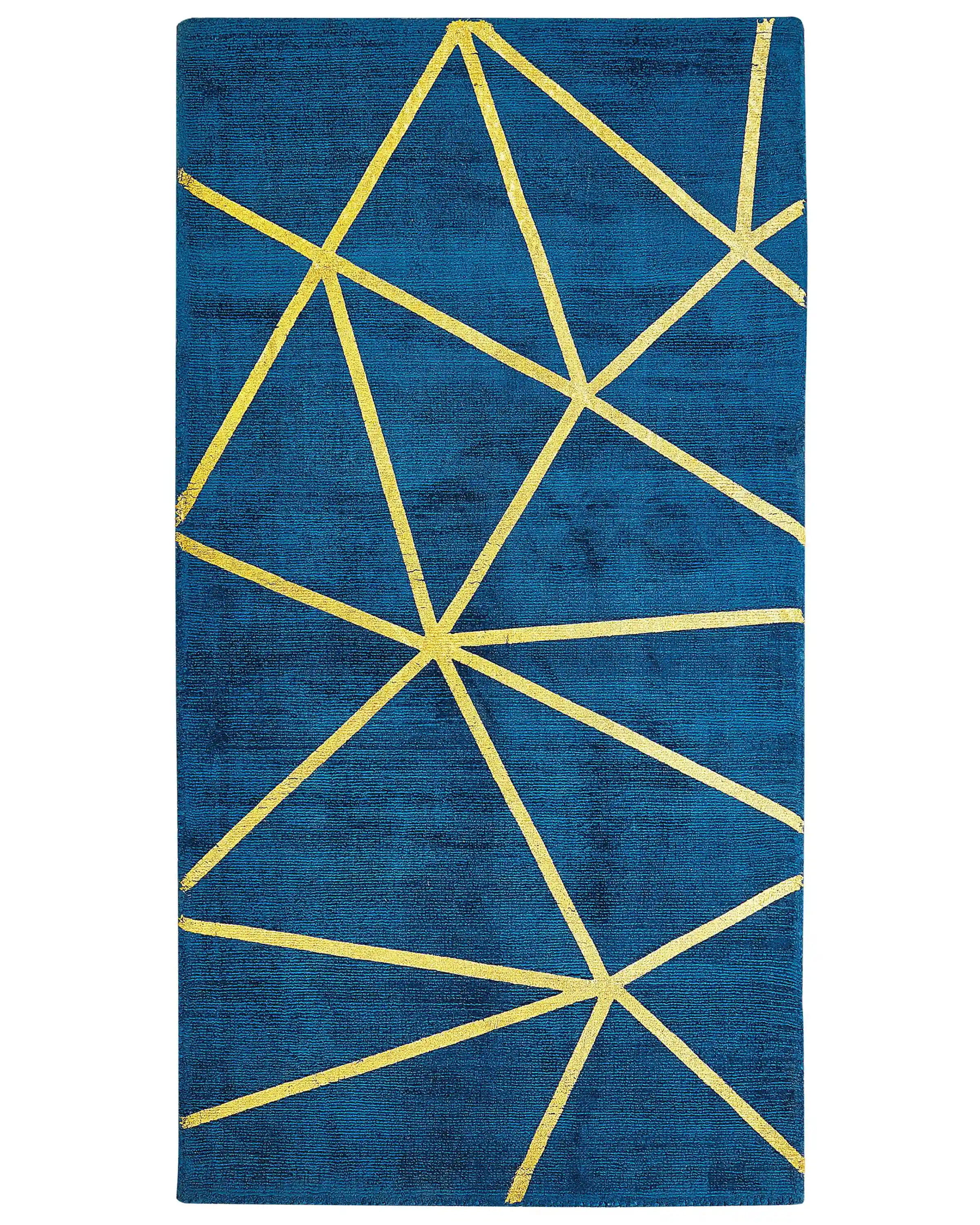 Alfombra HAVZA Azul 80 x 150 cm Viscosa