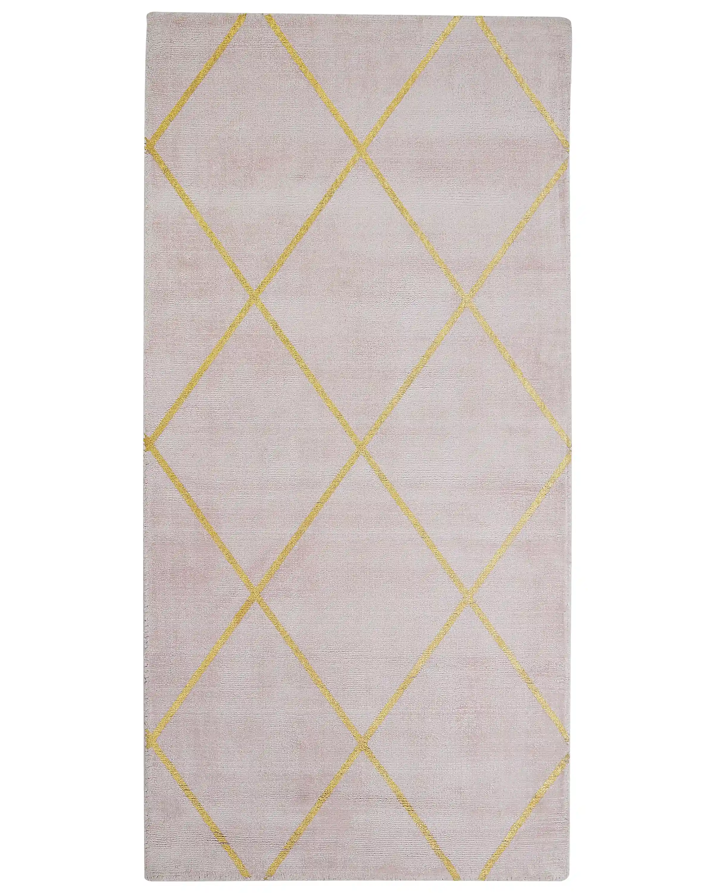 Alfombra ATIKE Rosa 80 x 150 cm Viscosa