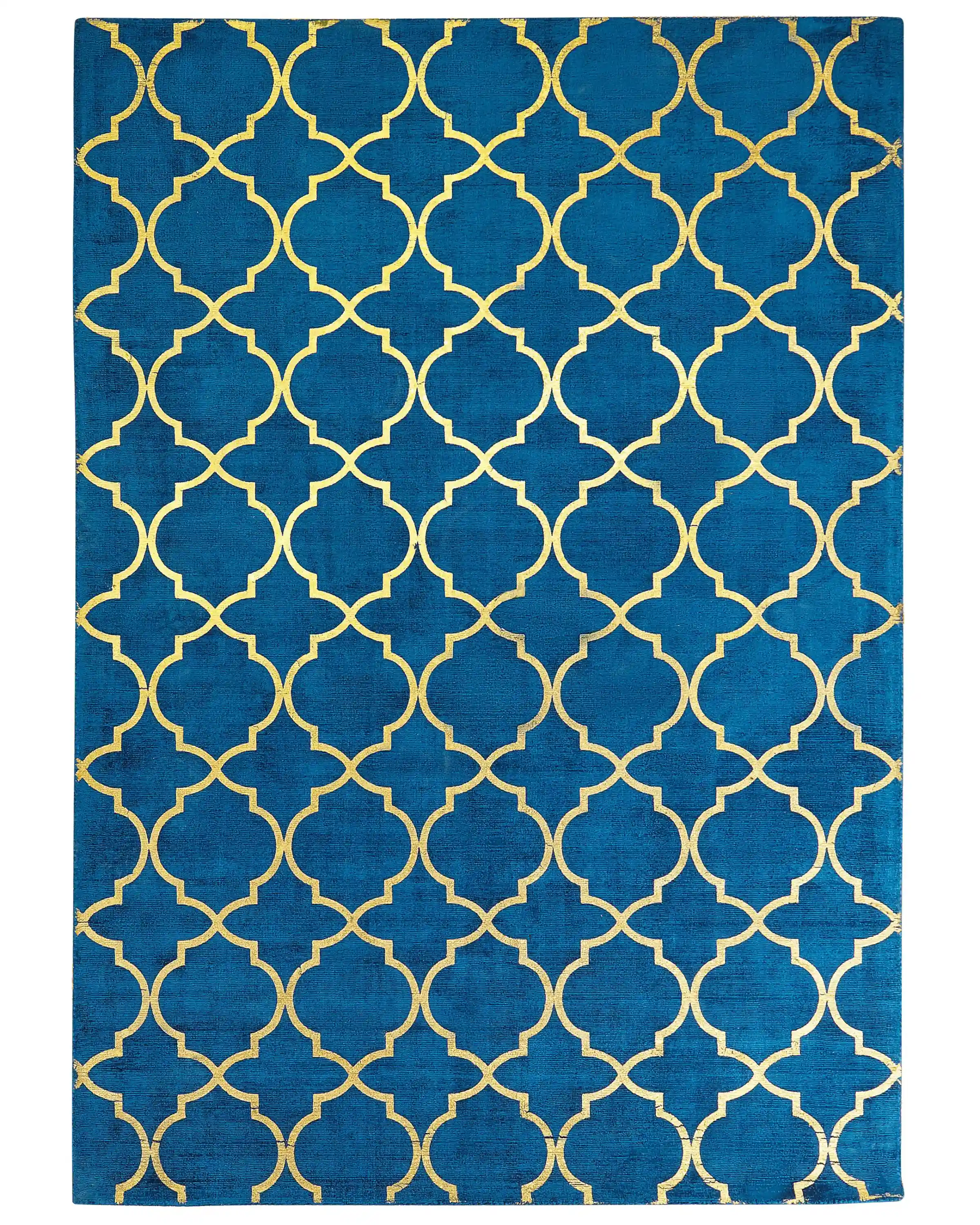 Alfombra YELKI Azul 160 x 230 cm Viscosa