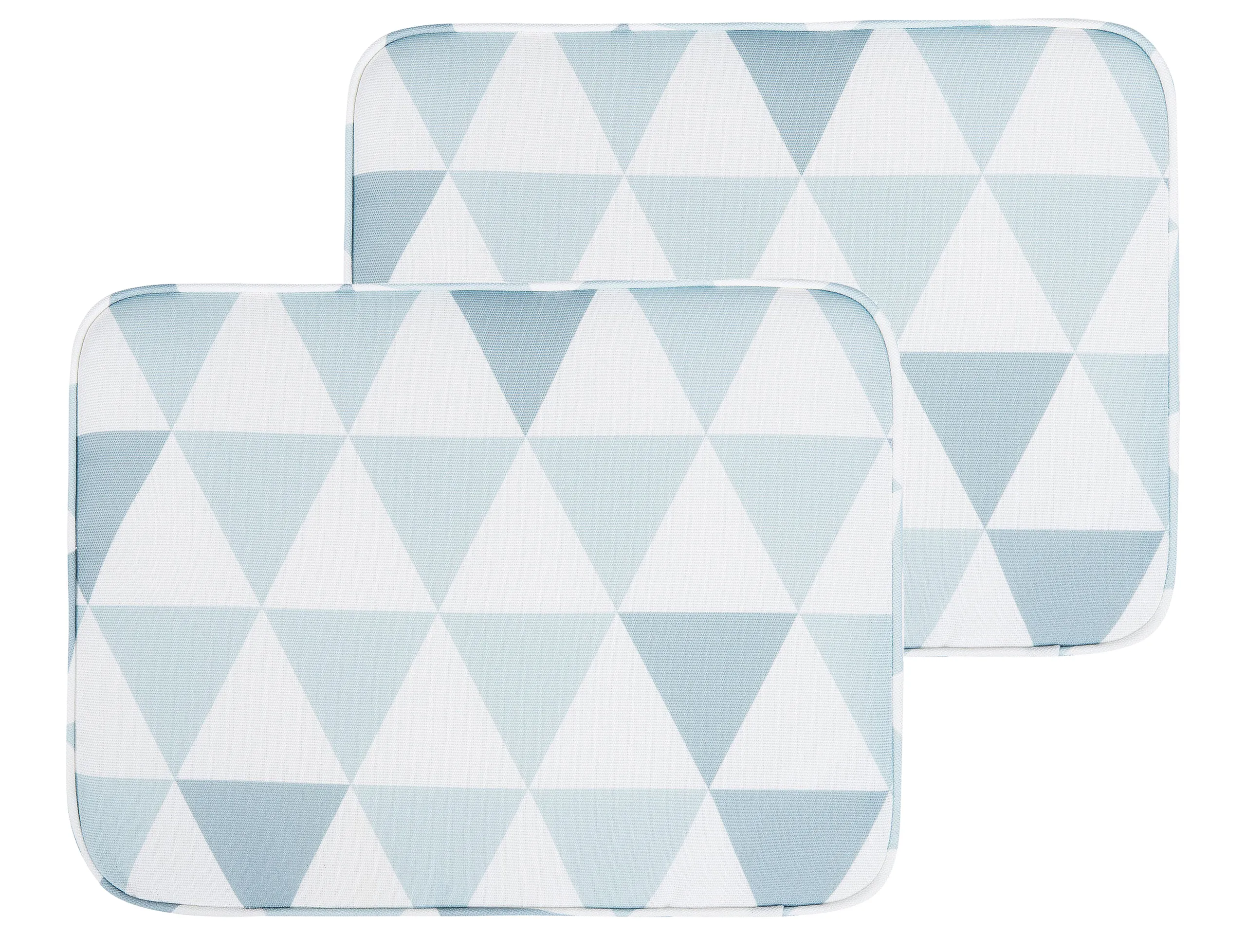 Conjunto de 2 cojines para silla de jardín FIJI 29 x 38 cm Azul