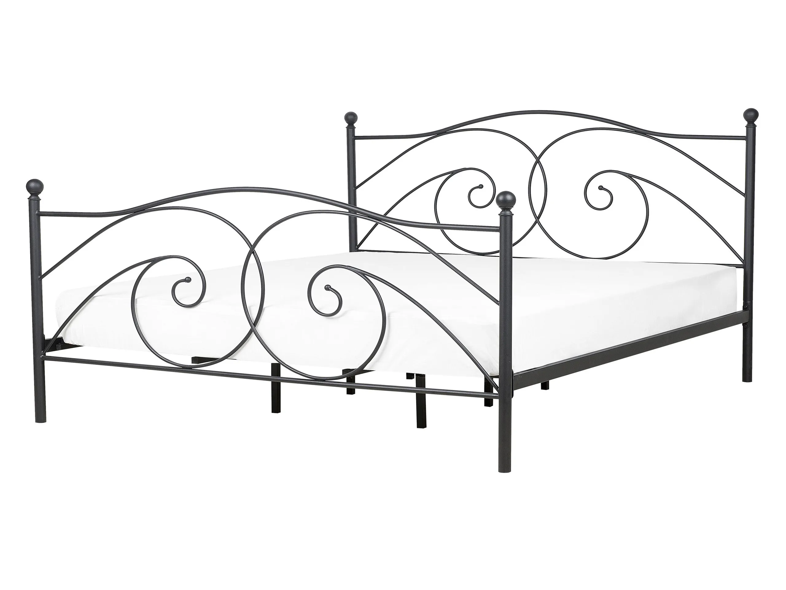 Cama Metal DINARD 140 x 200 cm Negro