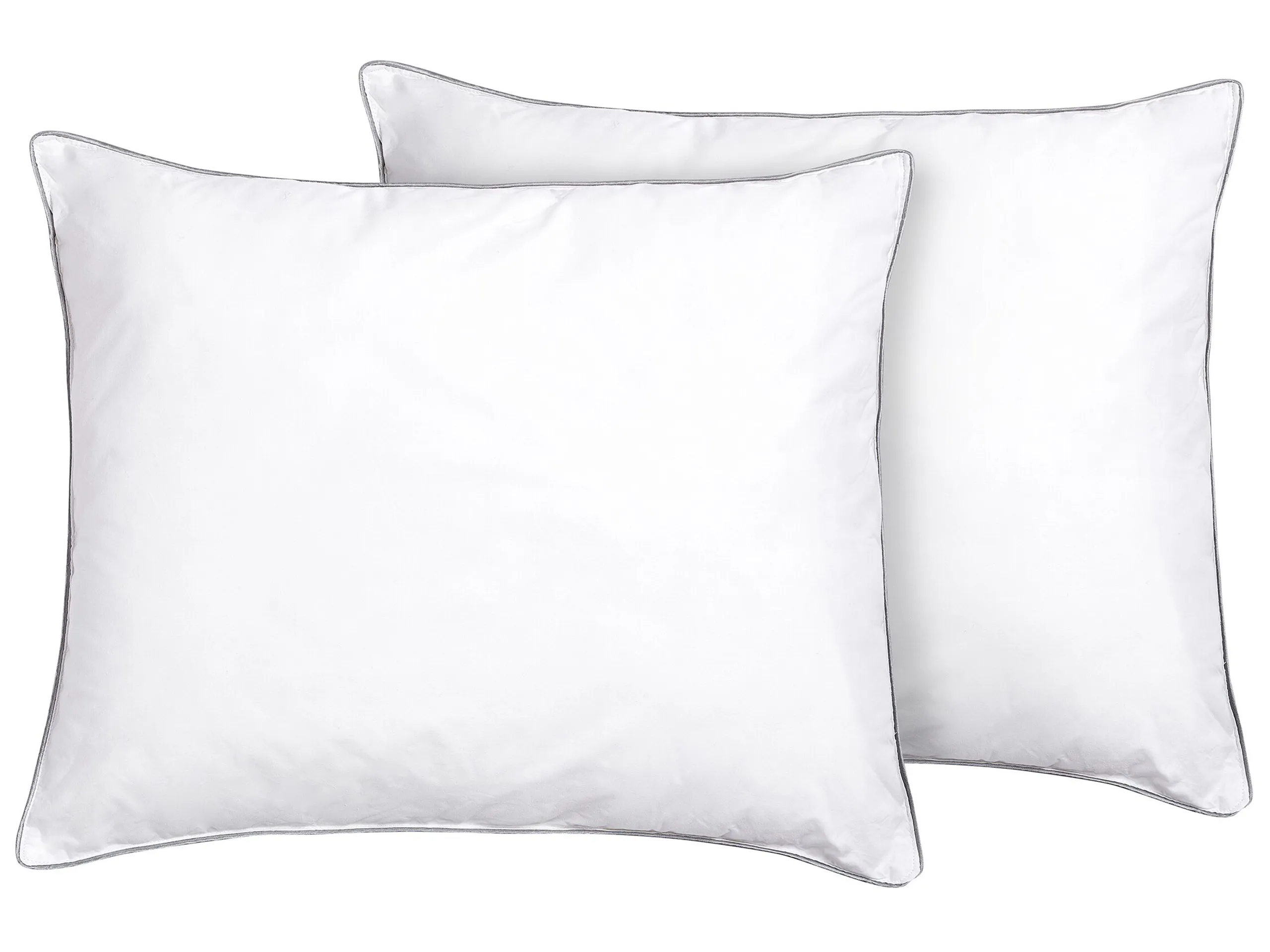 Conjunto de 2 almohadas PELISTER Baja Microfibra 50 x 60 cm Blanco
