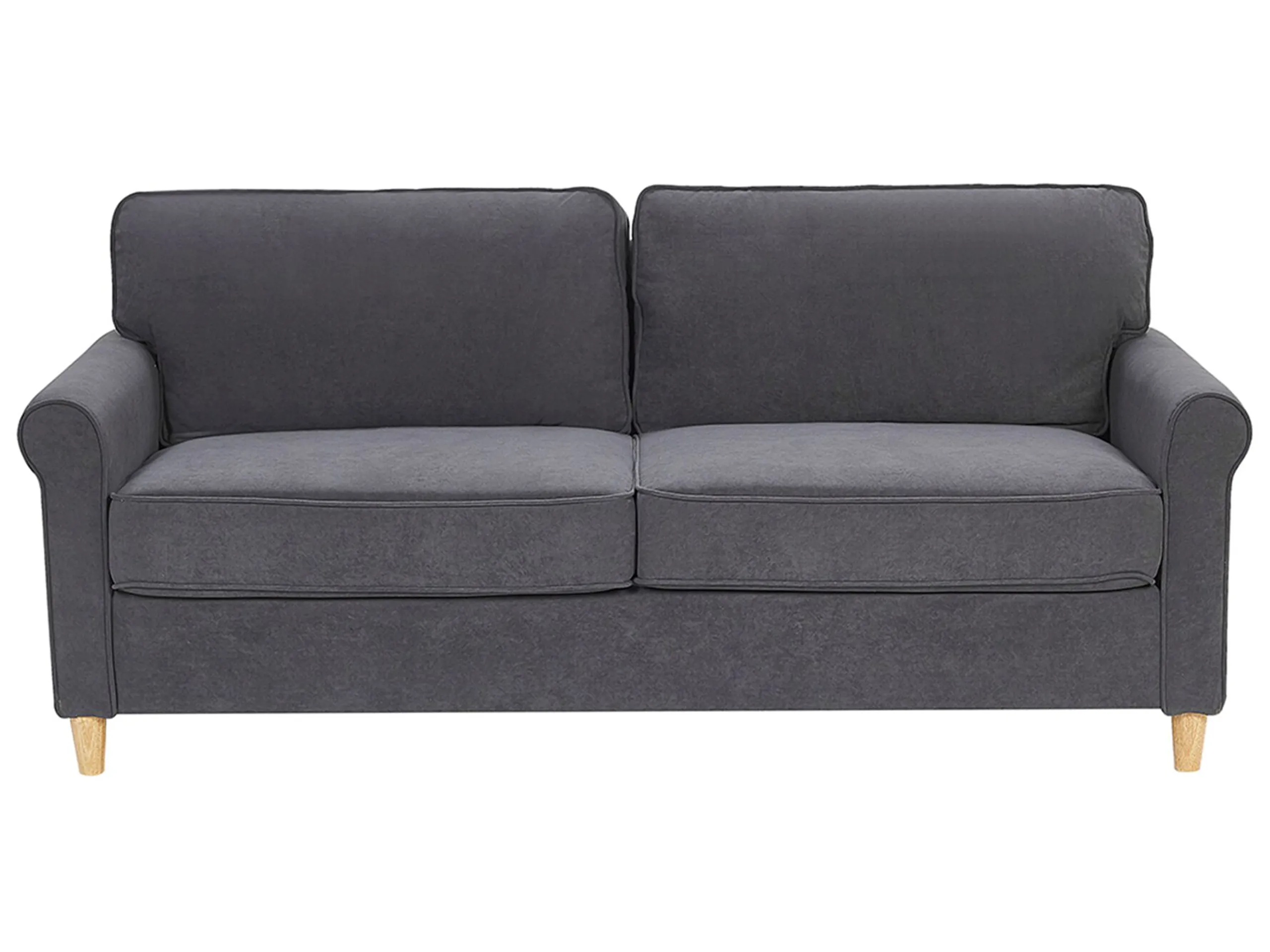 Sofa 3 Seater RONNEBY Velvet Dark Grey