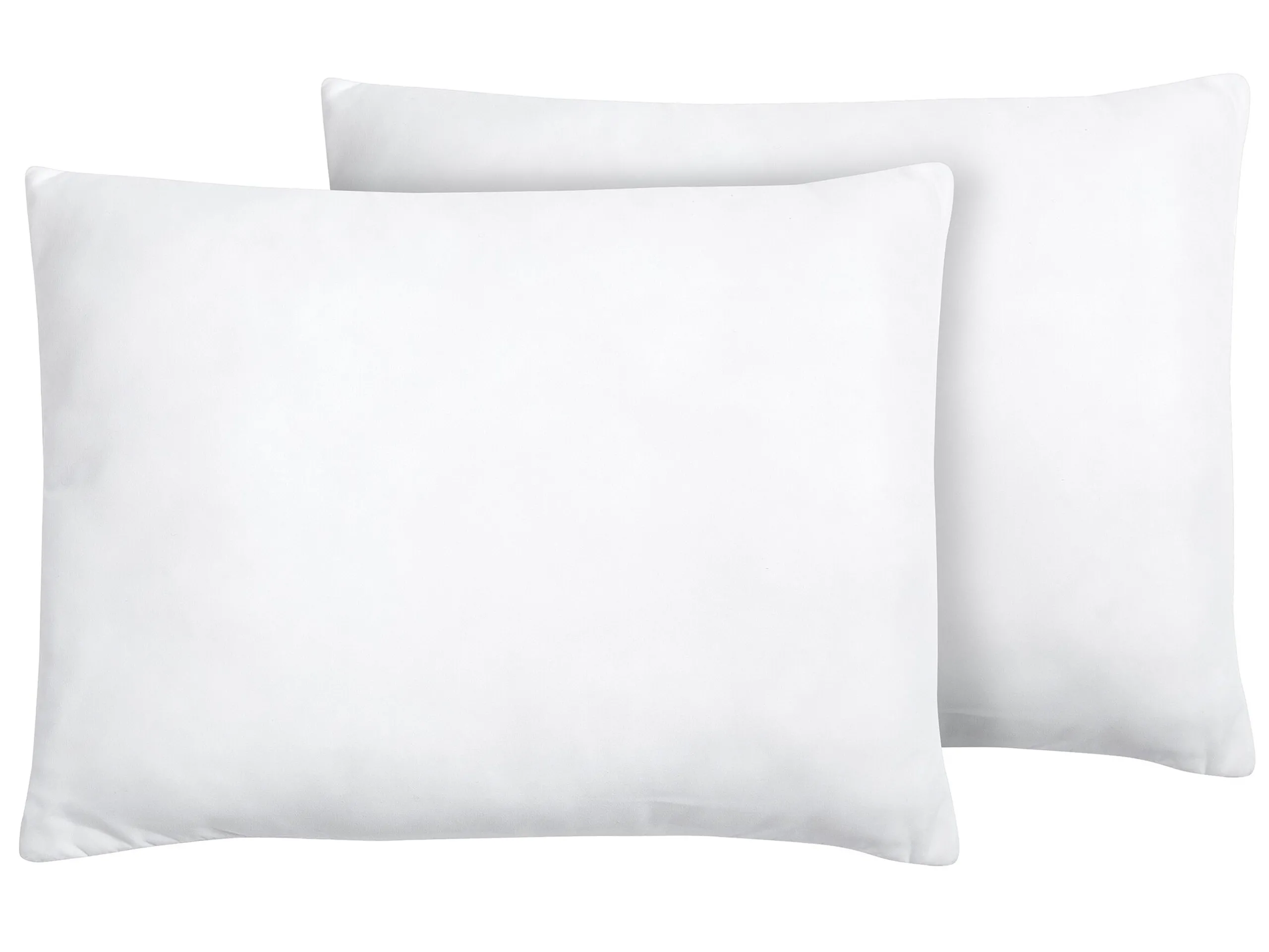 Conjunto de 2 almohadas ERRIGAL Baja Microfibra 50 x 60 cm Blanco
