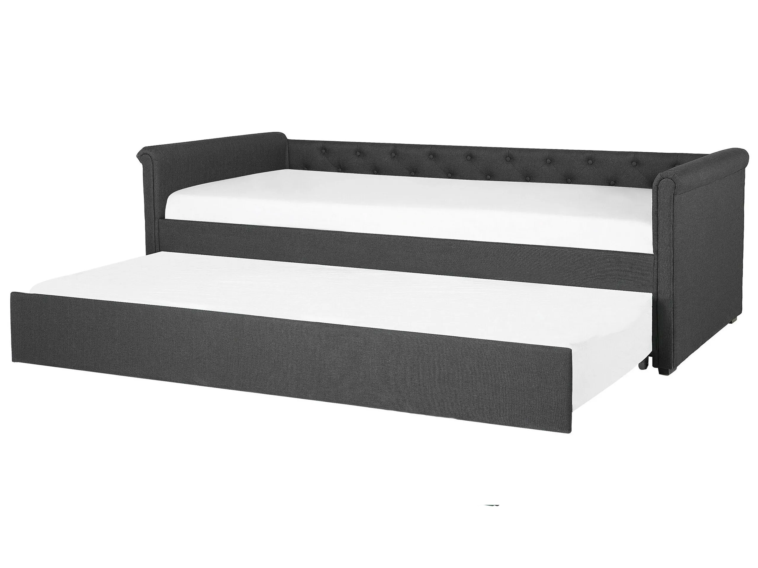 Cama nido Tela LIBOURNE 80 x 200 cm Gris oscuro