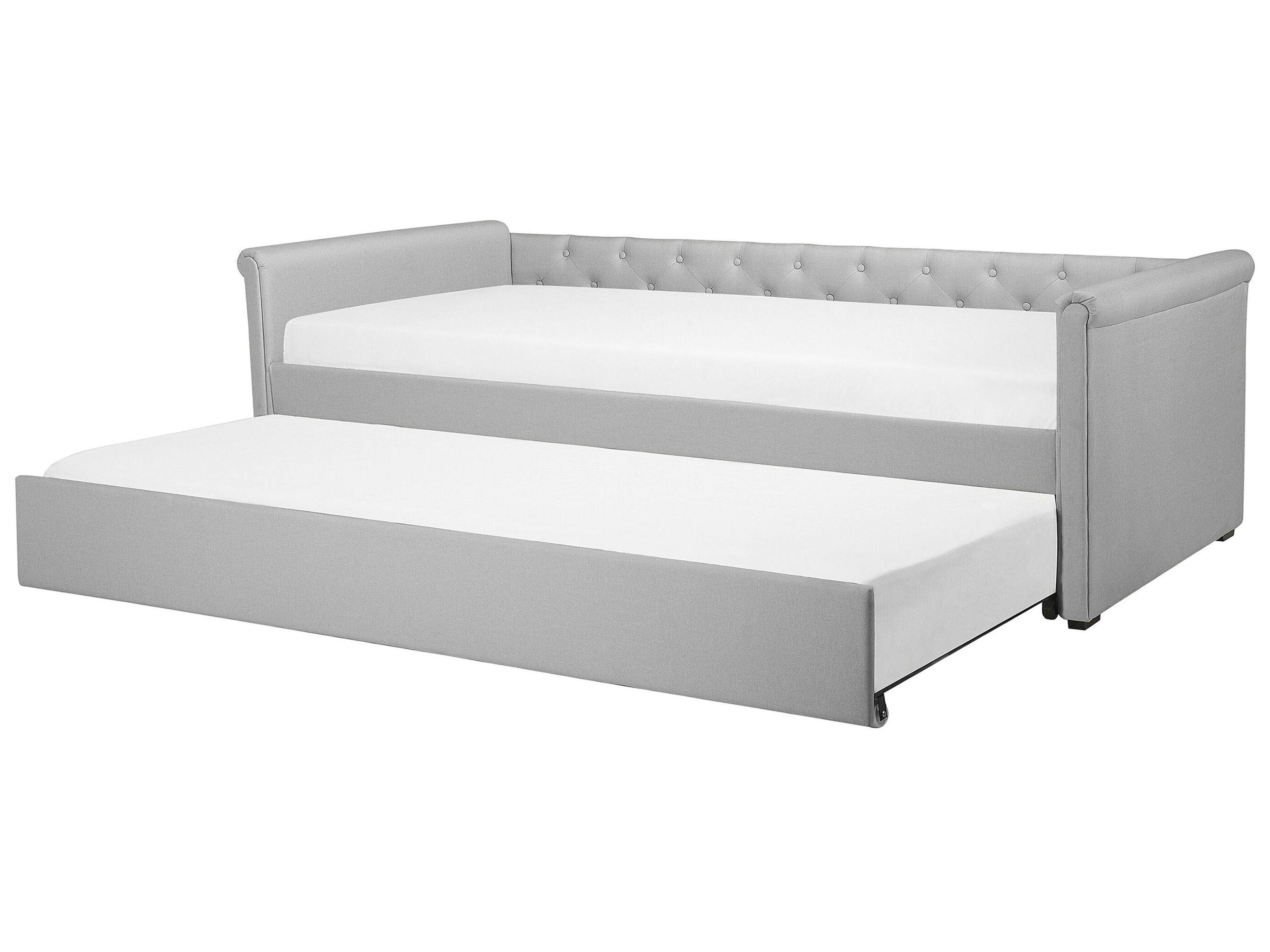 Cama nido Tela LIBOURNE 80 x 200 cm Gris claro
