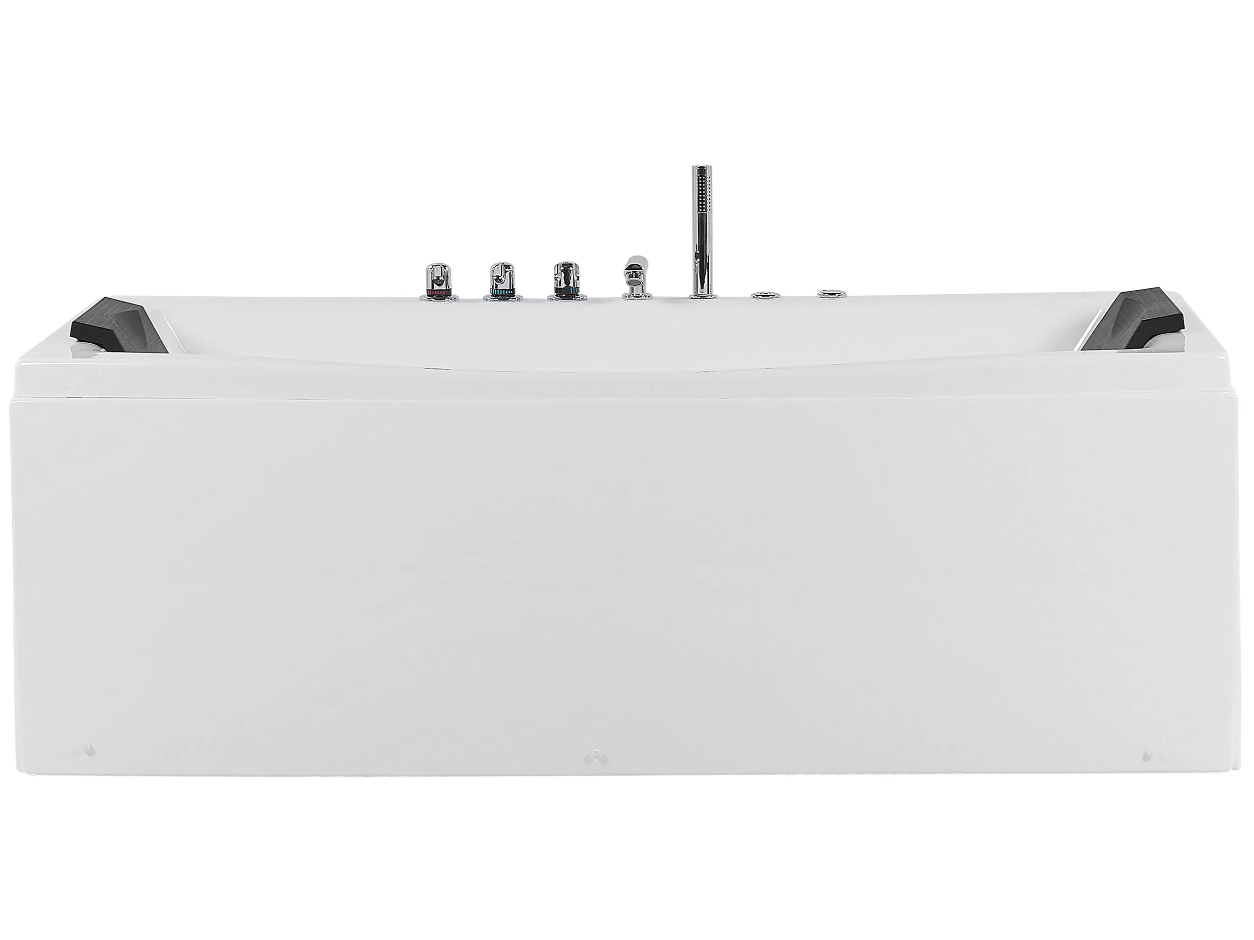 Bañera de hidromasaje LED esquinera MOOR 173 x 81 cm Blanco