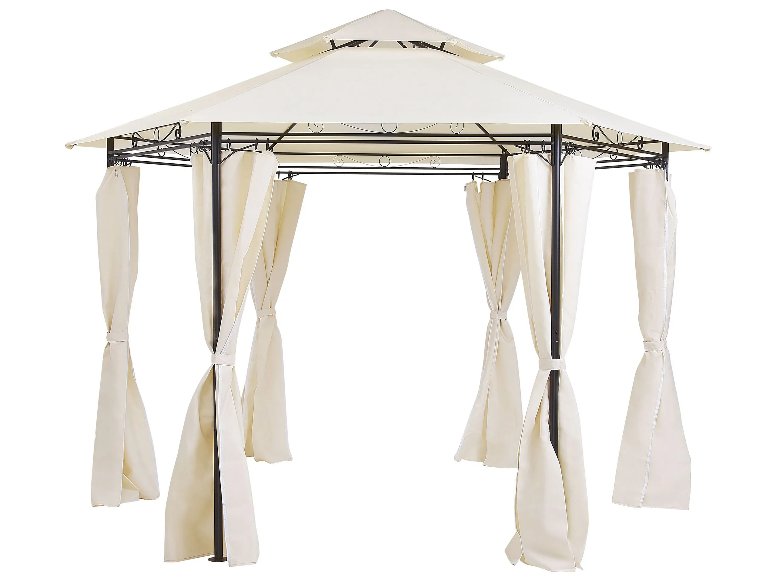 Cenador PORTEL Metal 350 cm 350 cm Beige