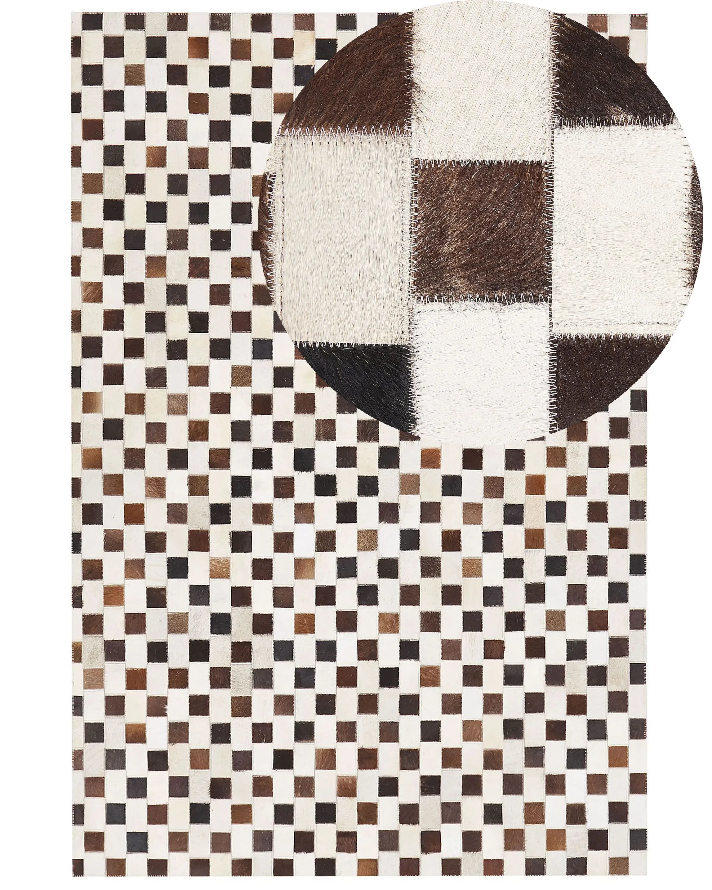 Alfombra KAYABEY Beige 160 x 230 cm Piel