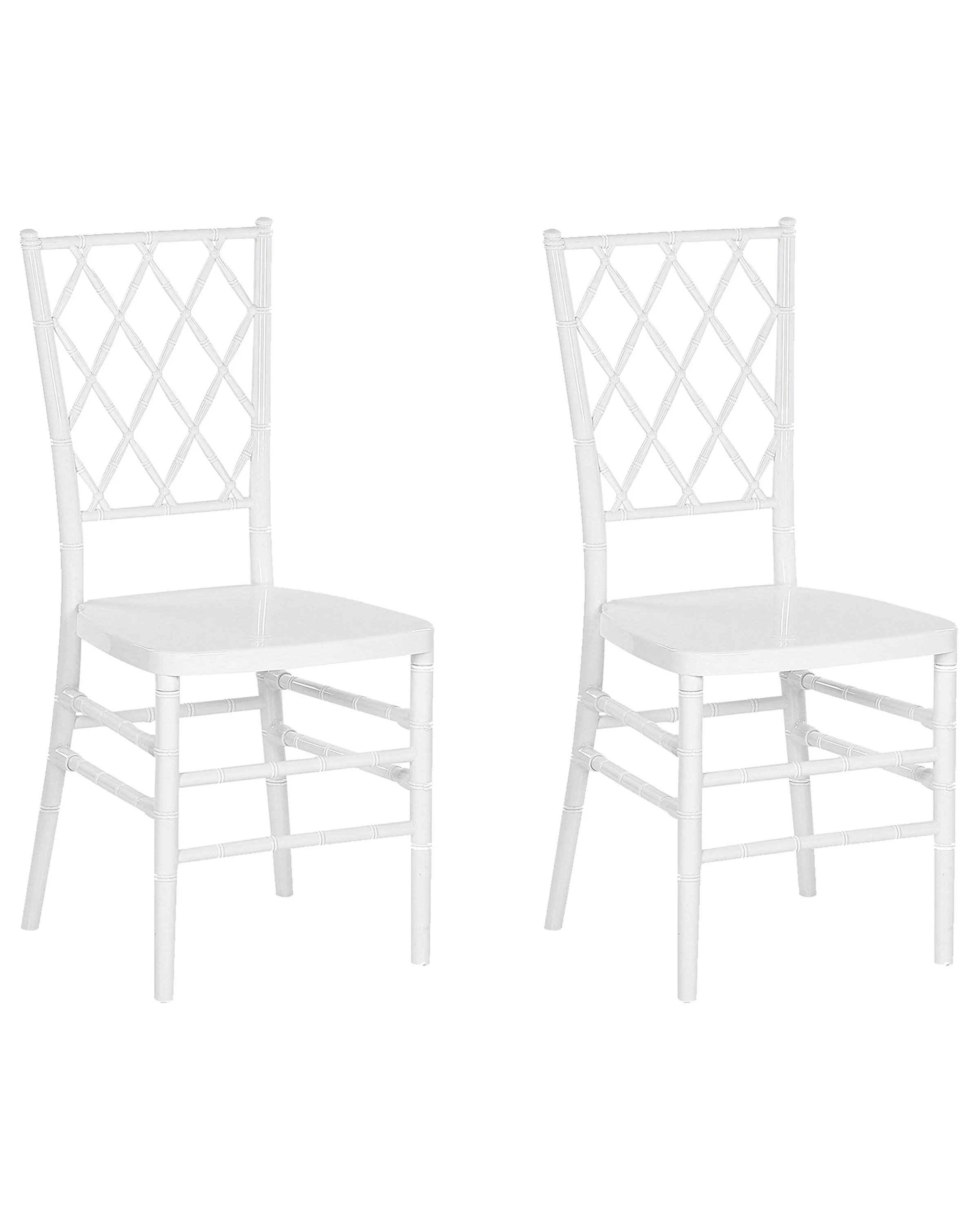 Conjunto de 2 sillas de comedor CLARION Blanco