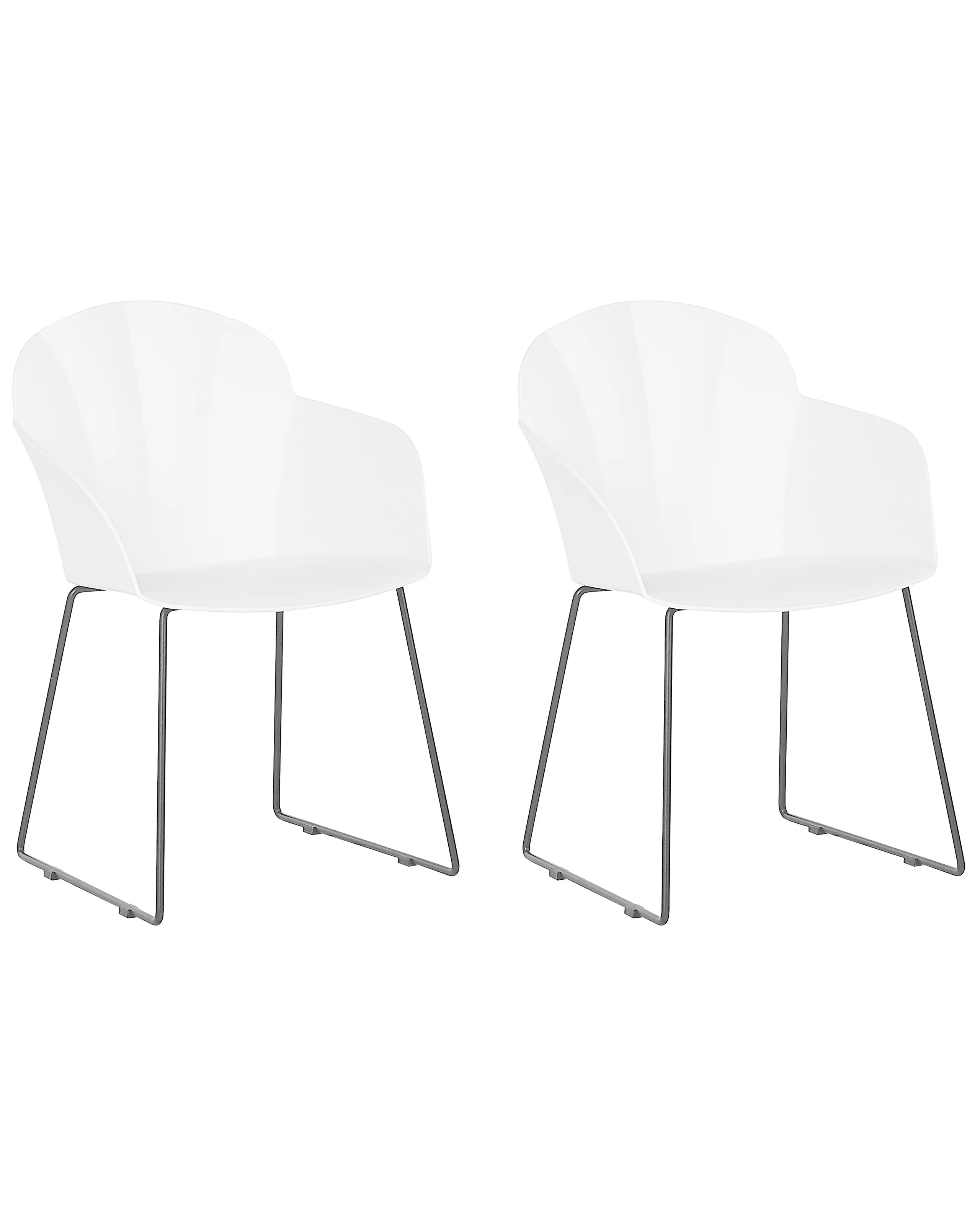 Conjunto de 2 sillas de comedor SYLVA Blanco