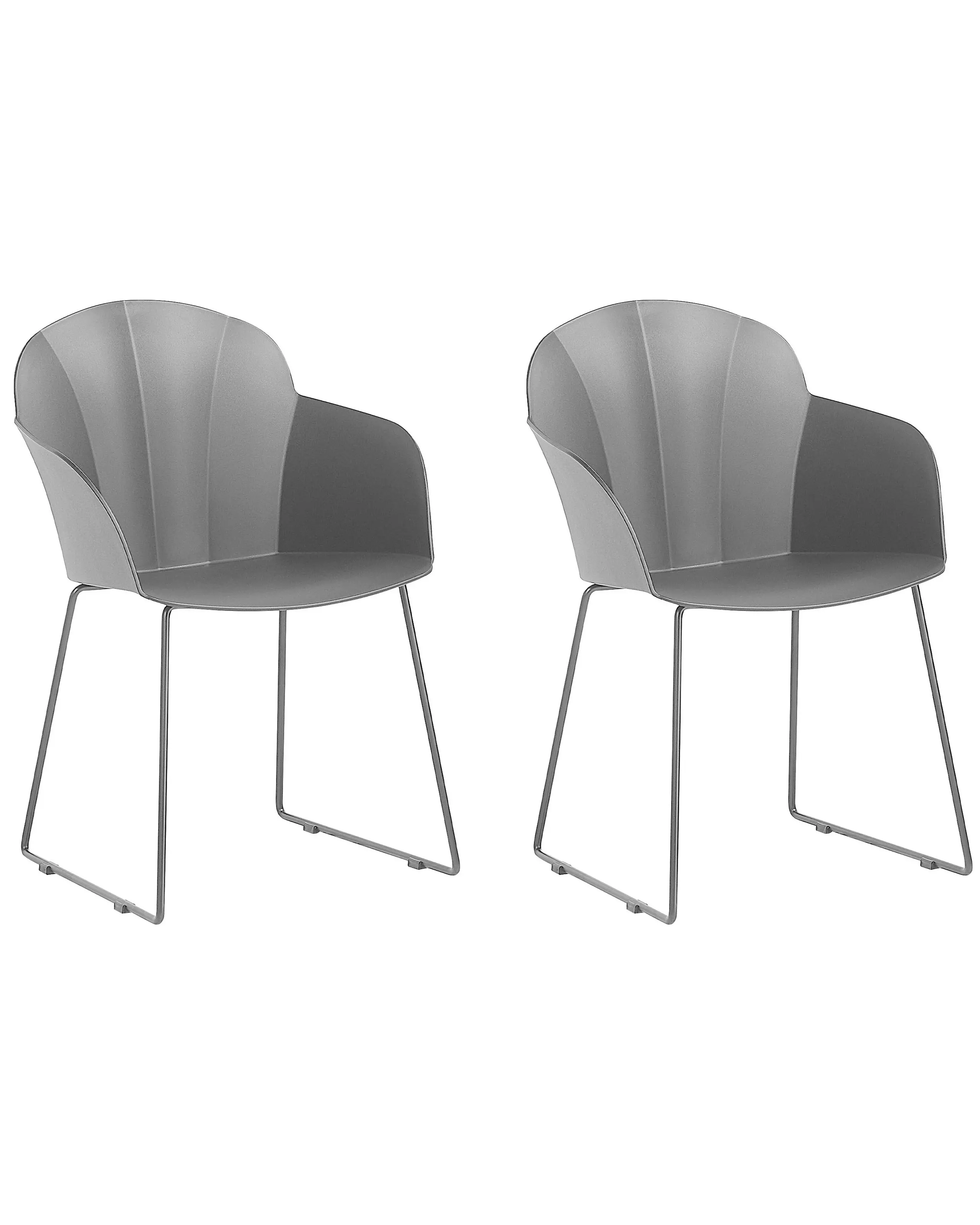 Conjunto de 2 sillas de comedor SYLVA Negro