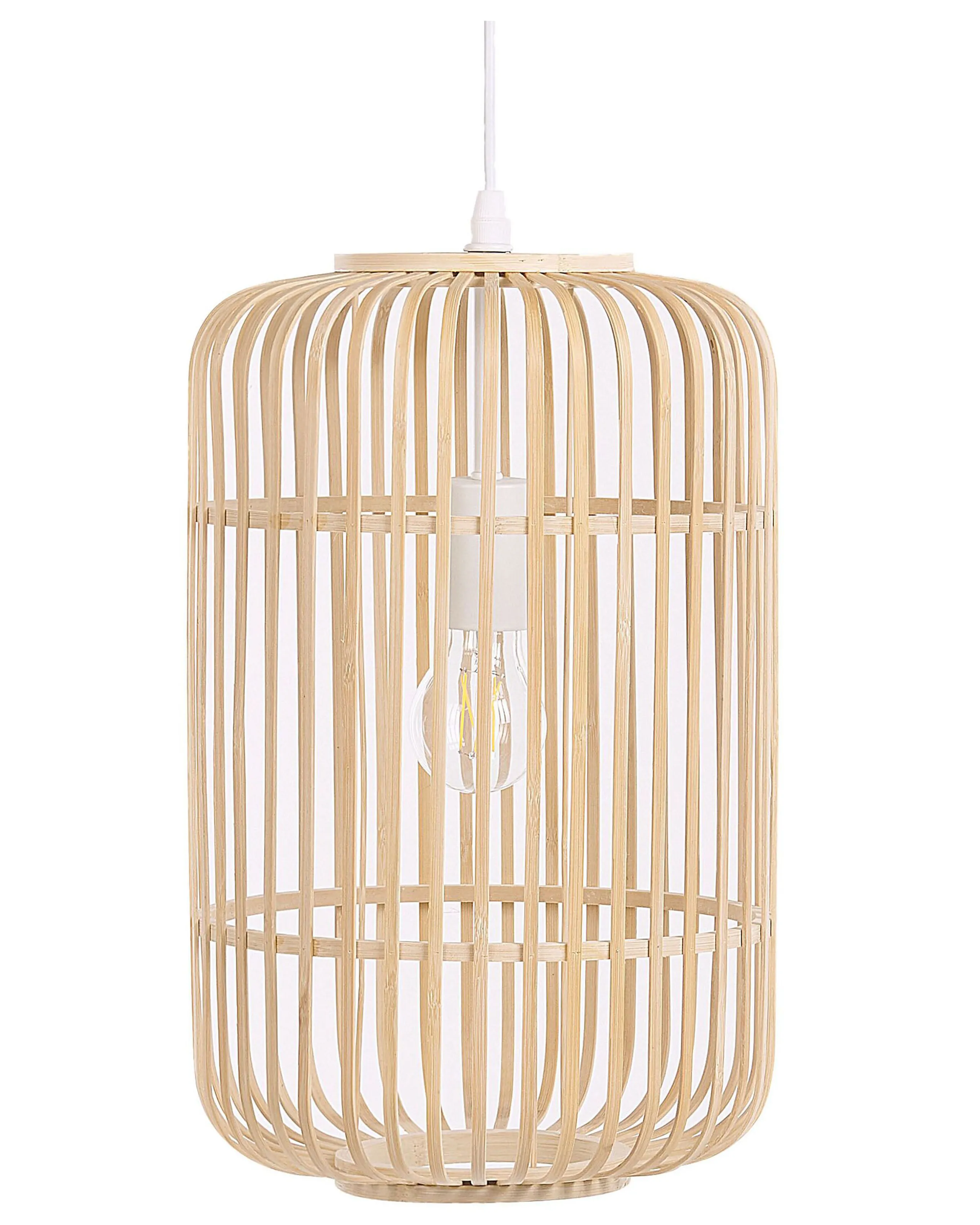 Pendant Lamp AISNE Bamboo Light Brown