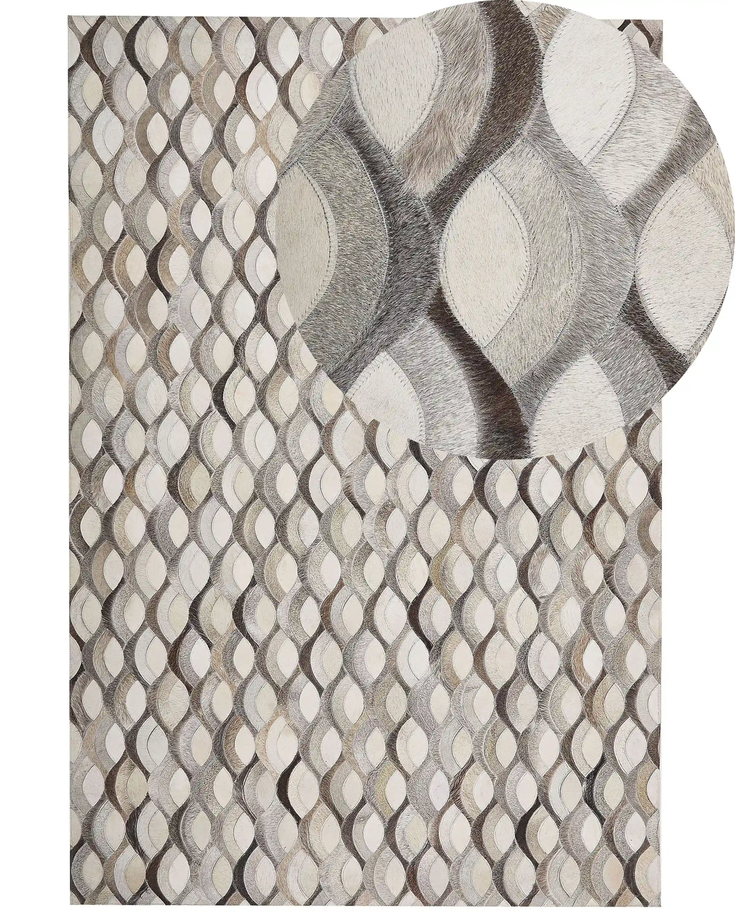 Alfombra KIRCA Beige 140 x 200 cm Piel