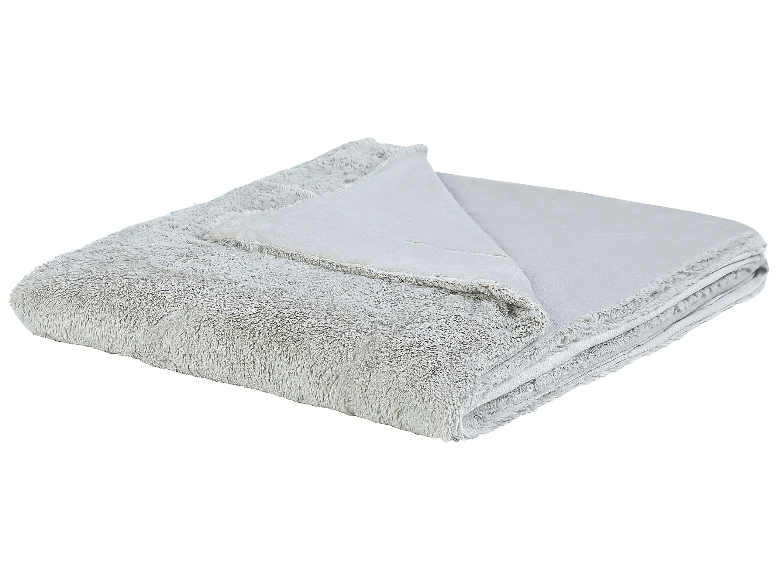 Blanket GELIK 180 x 200 cm Light Grey