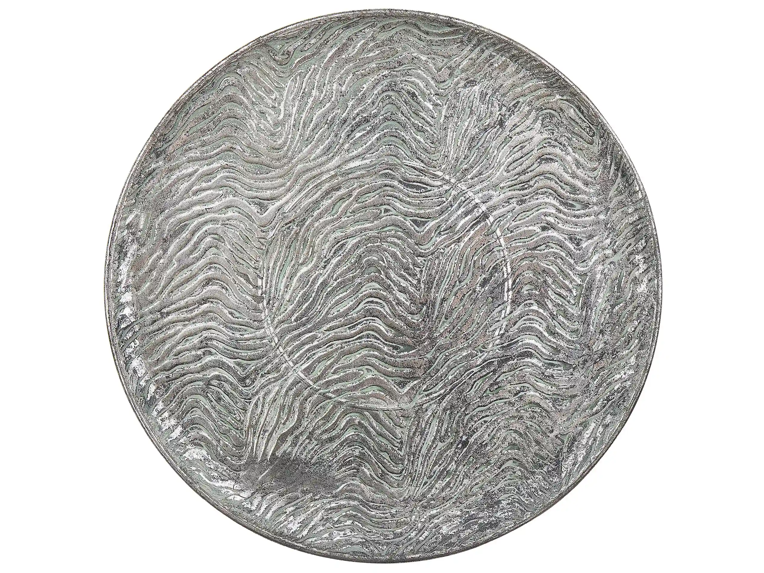 Bandeja decorativa KITNOS Metal Plateado