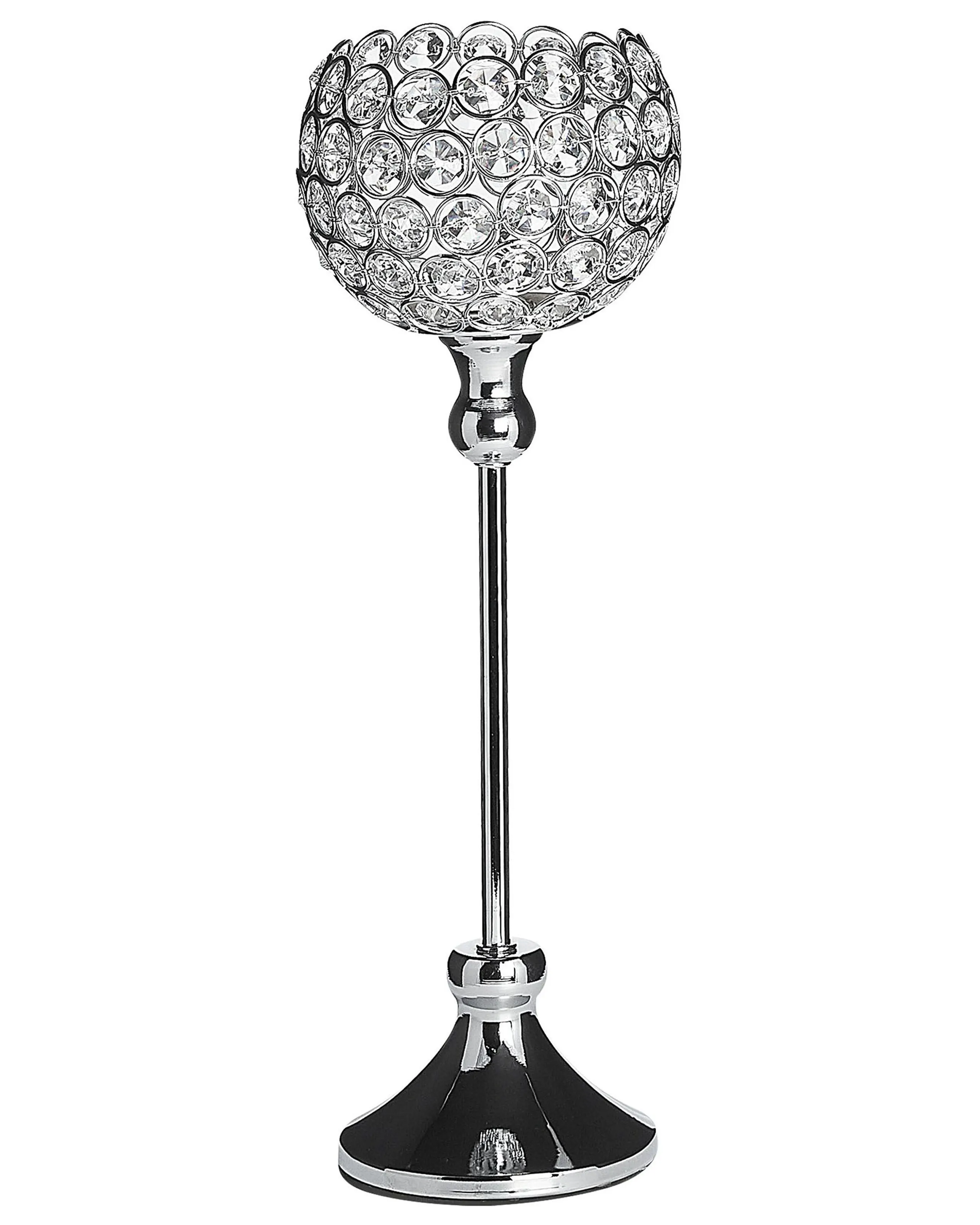 Candelero ESTERNAY Metal 27 cm Plateado