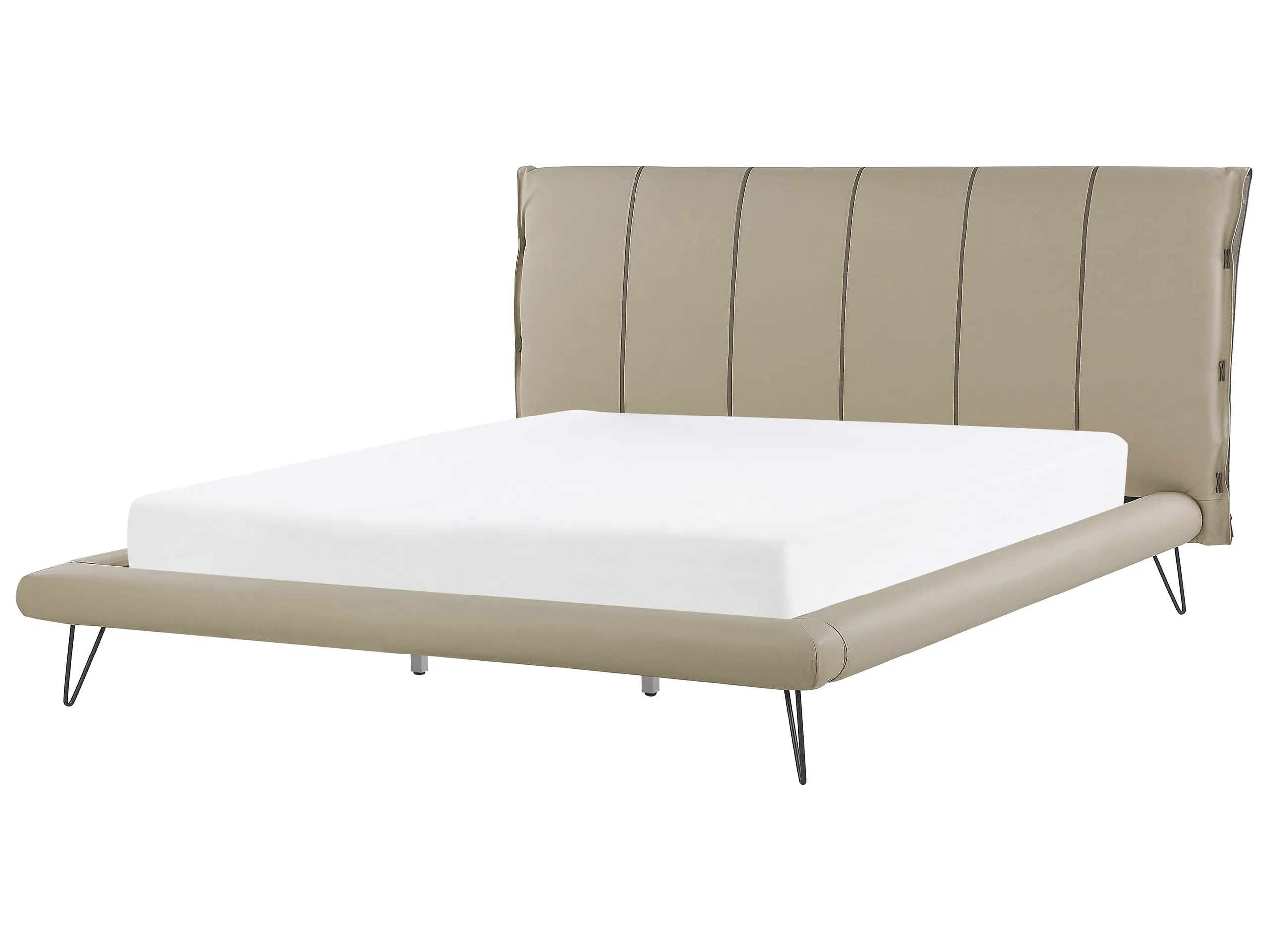 Cama Piel sintética BETIN 180 x 200 cm Arena
