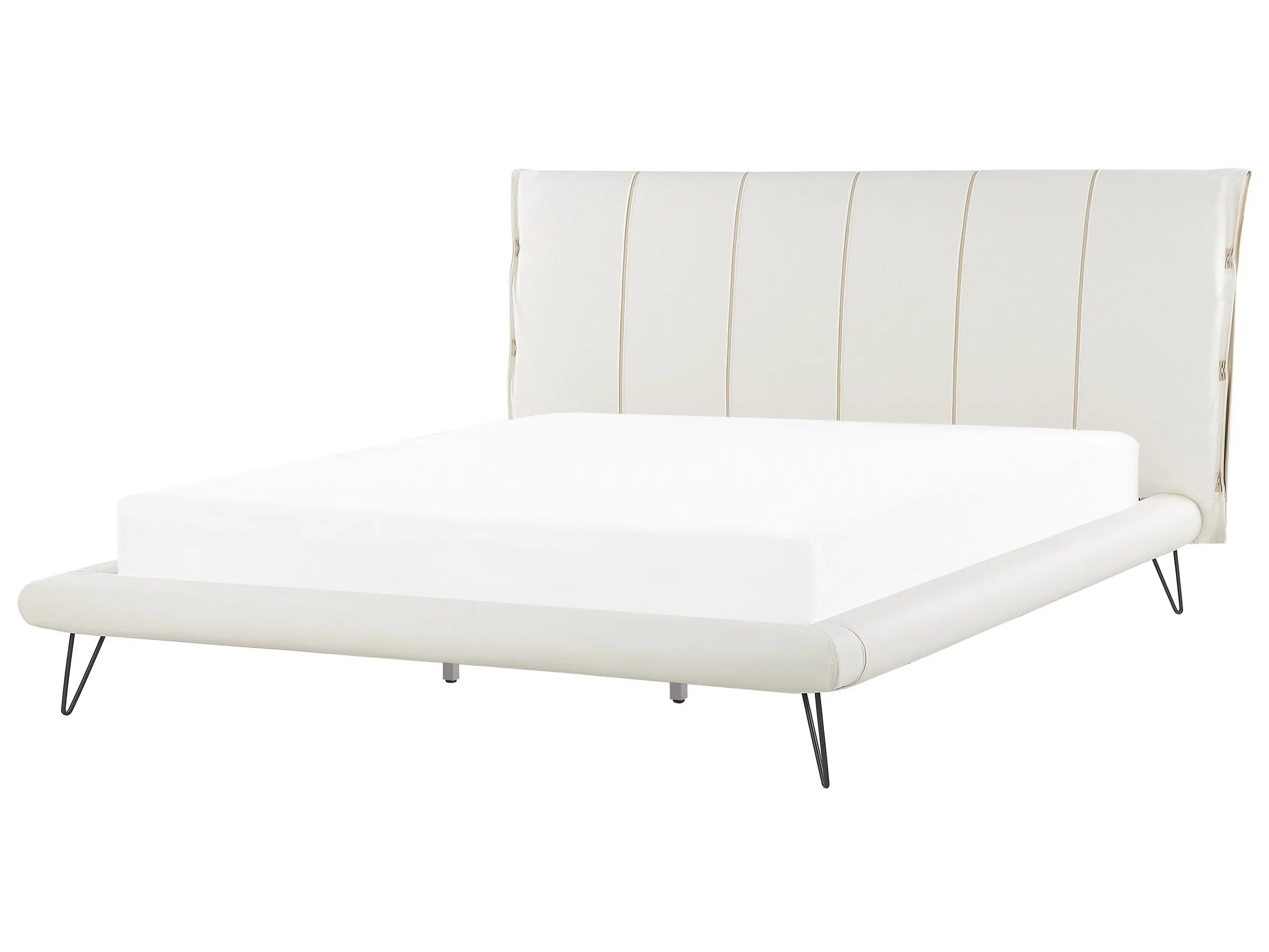 Cama Piel sintética BETIN 180 x 200 cm Beige claro