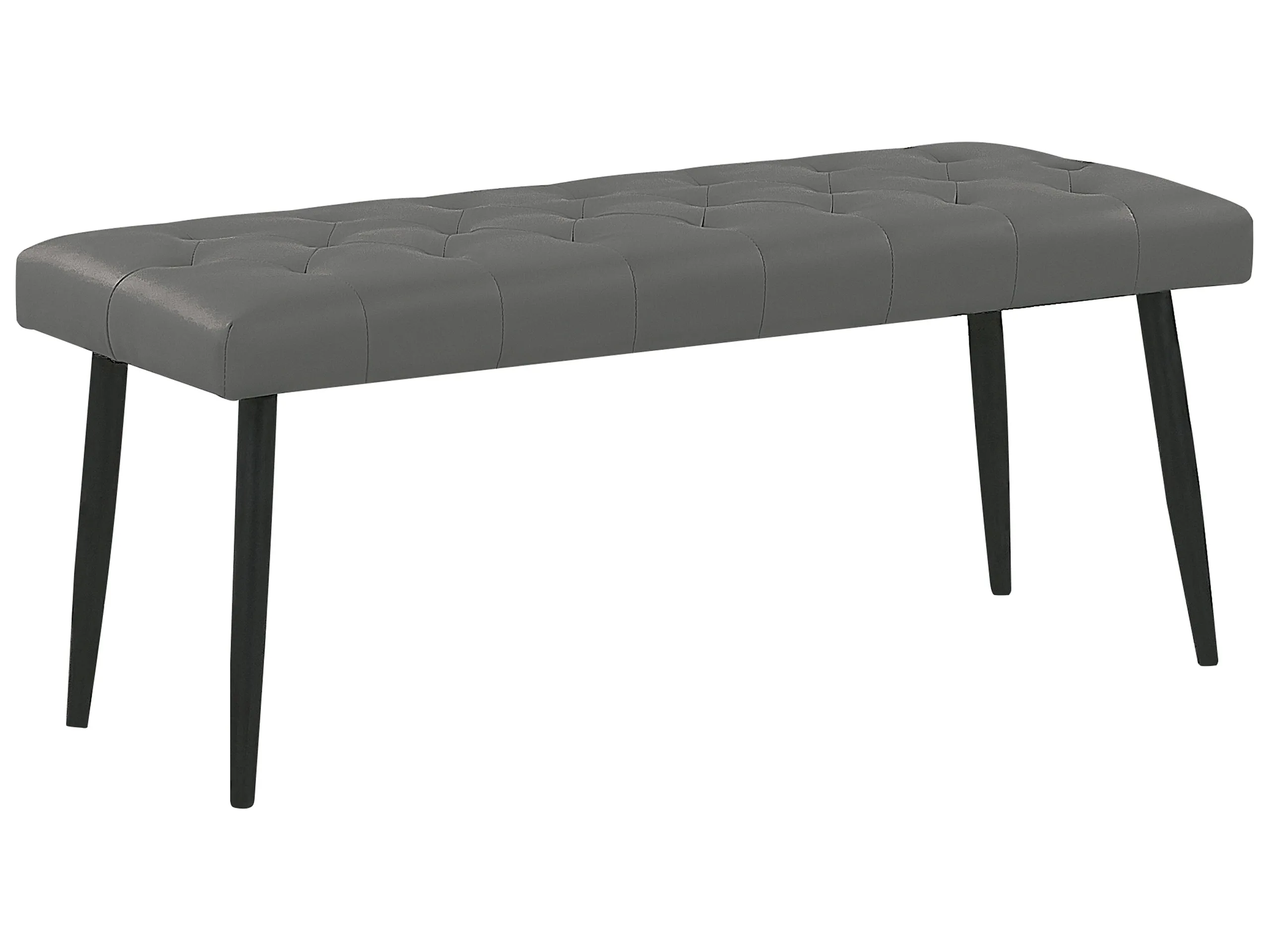 Upholstered Bench ESSONNE Faux Leather Grey