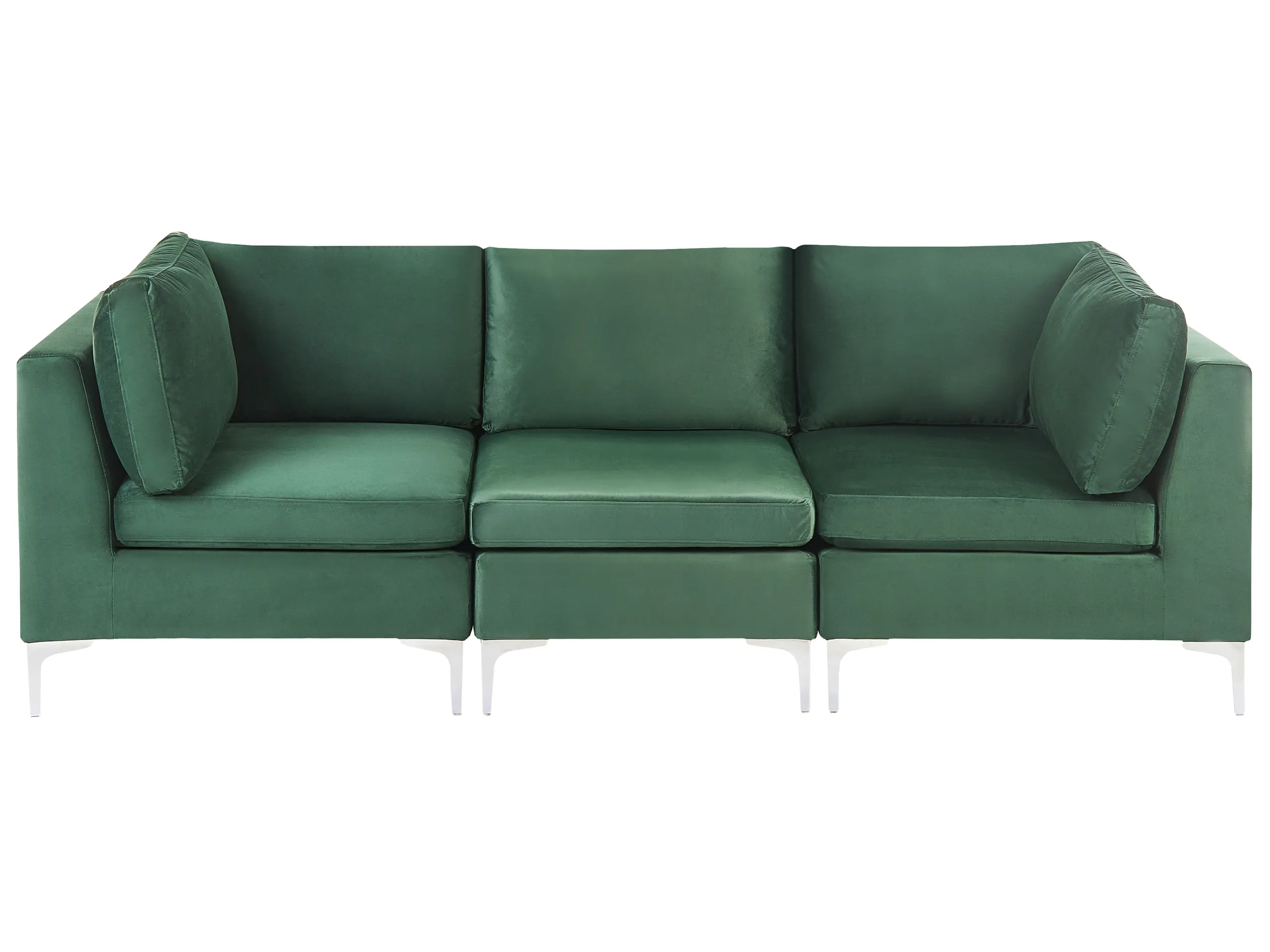 Modular Sofa 3 Seater EVJA Velvet Green