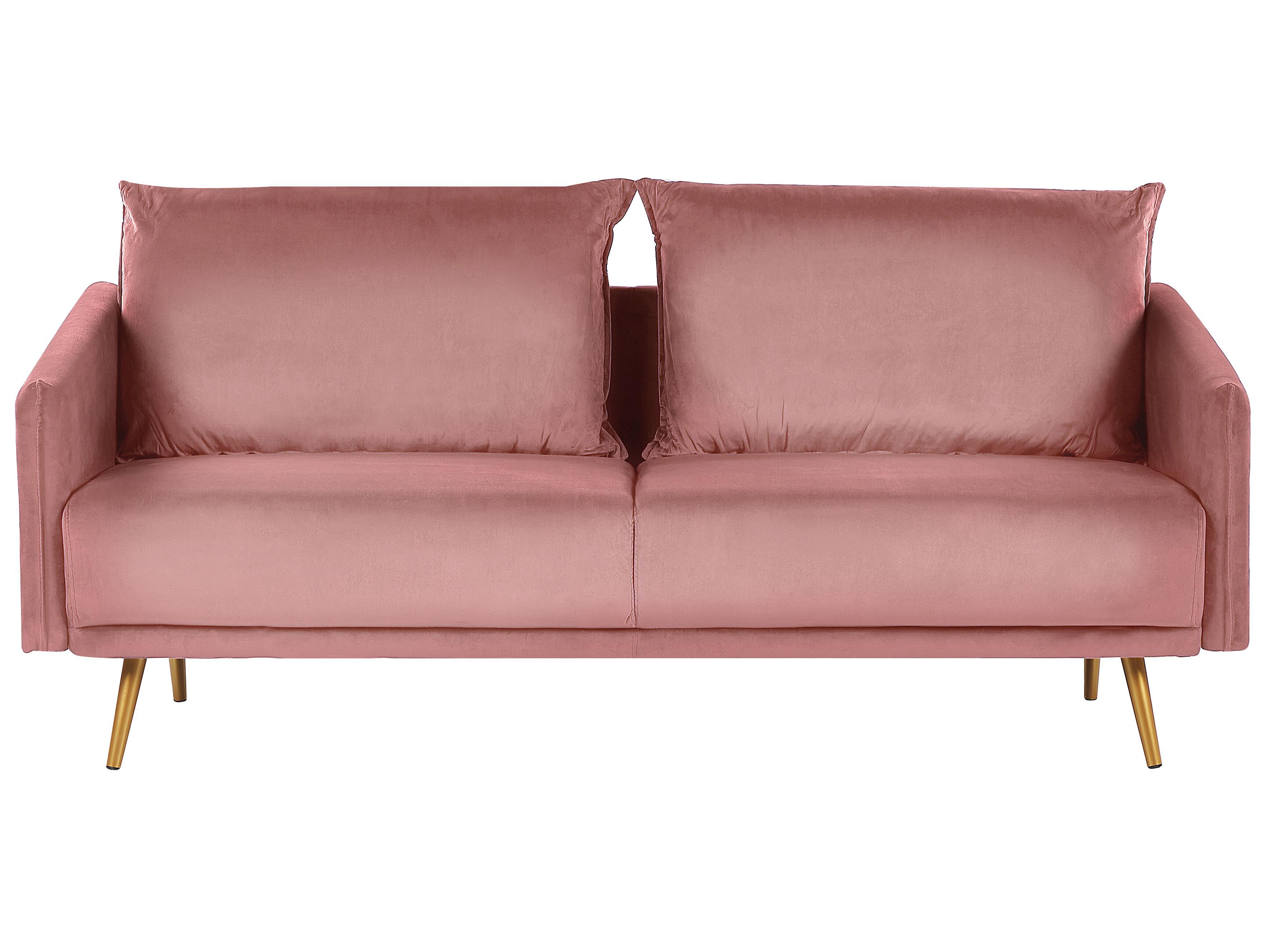 Sofa 3 Seater MAURA Velvet Pink