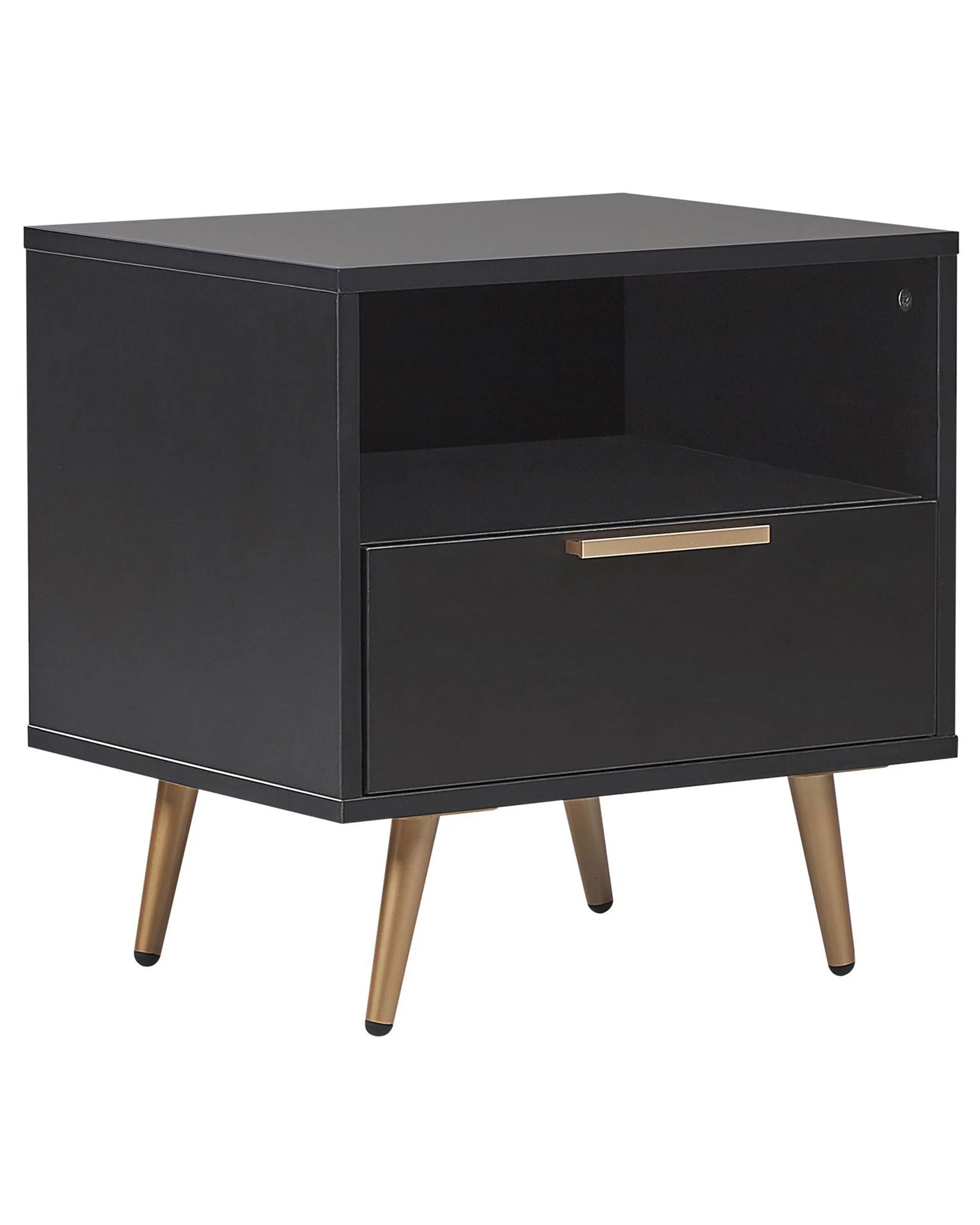 1 Drawer Bedside Table INDIO Black