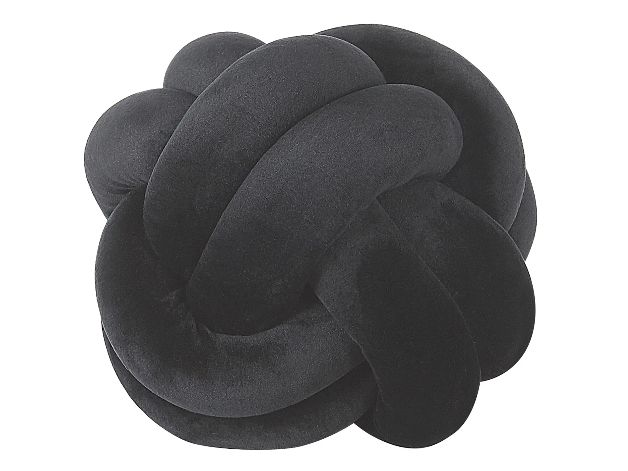 Cojín decorativo MALNI Terciopelo 20 x 20 cm Negro Liso