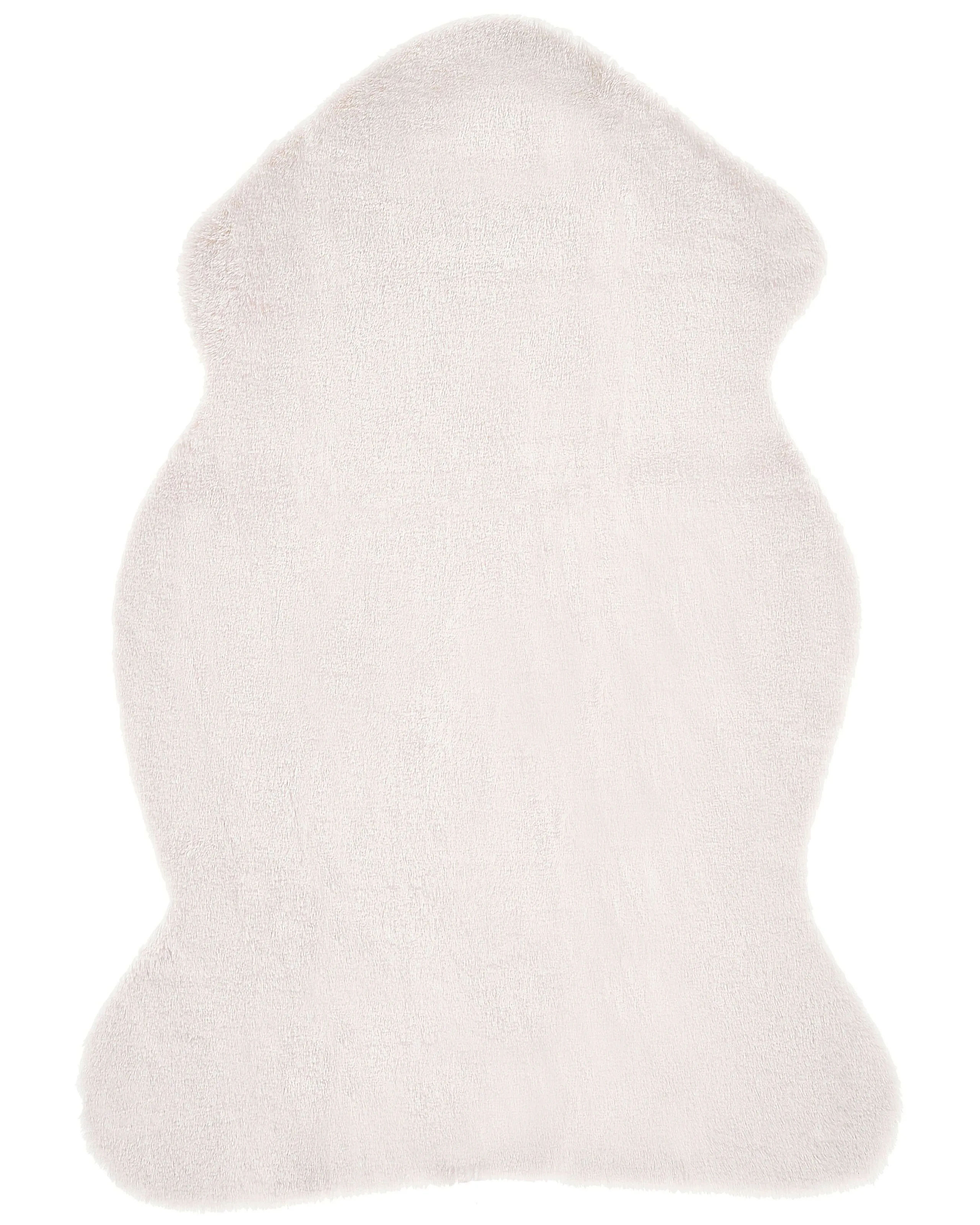 Alfombra de pelo sintético UNDARA Blanco crema 60 x 90 cm