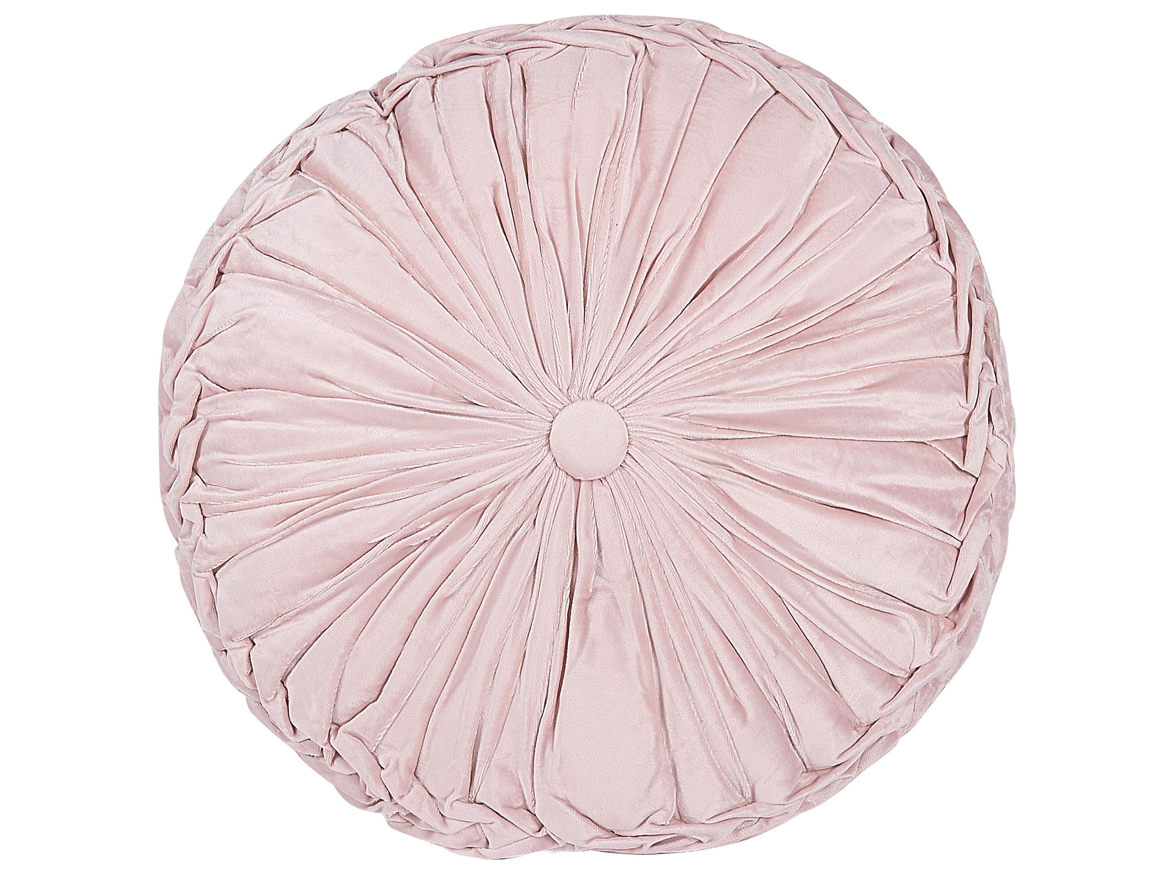 Cojín decorativo UDALA 40 x 40 cm Rosa Liso