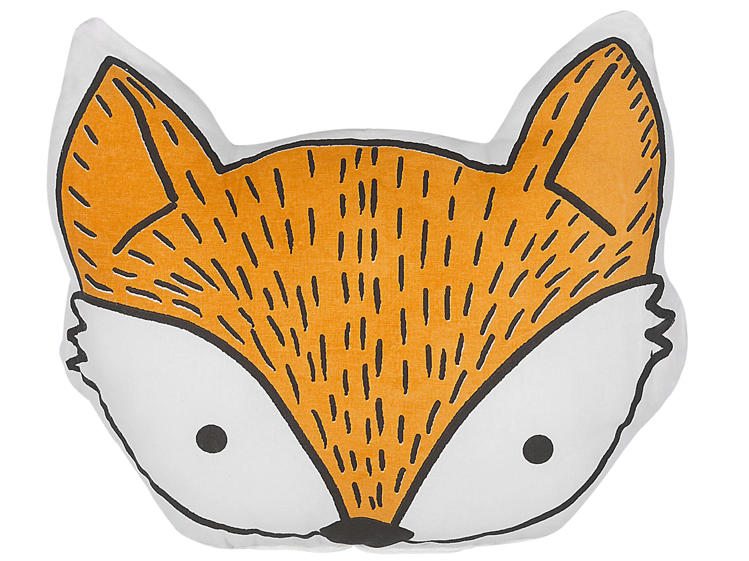 Cojín decorativo VADODARA Algodón 50 x 40 cm Naranja Zorro