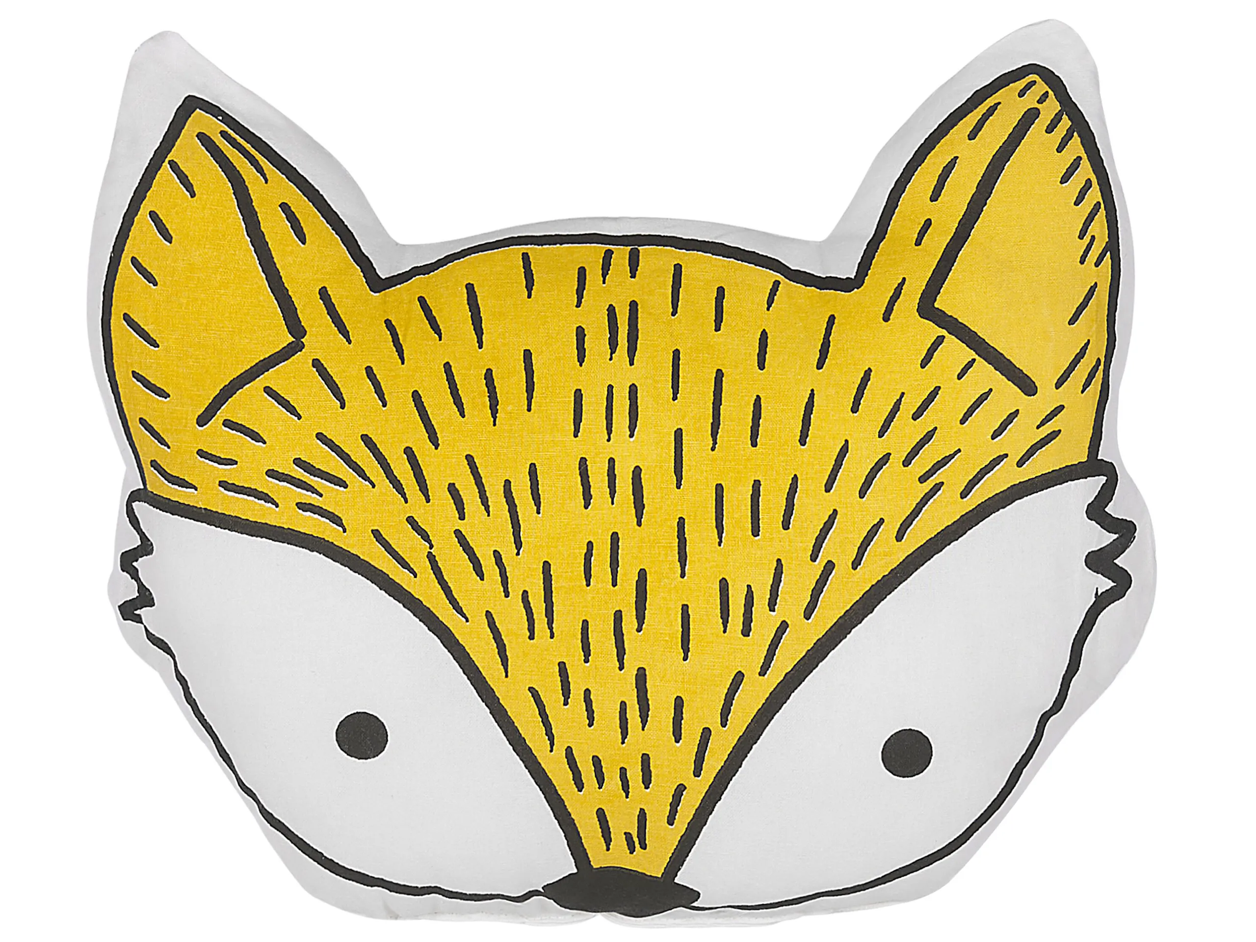 Cojín decorativo VADODARA Algodón 50 x 40 cm Amarillo Zorro