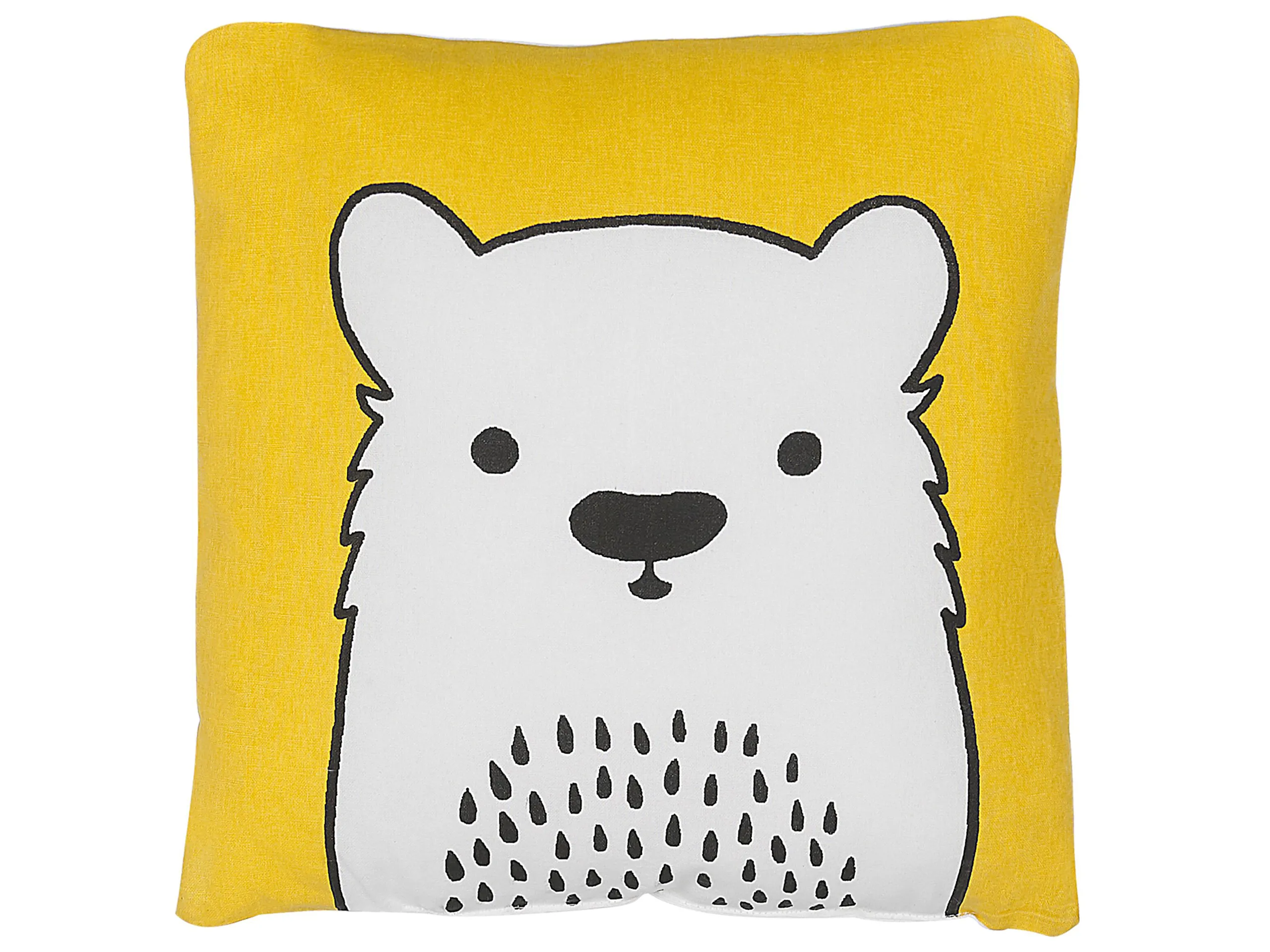 Cojín decorativo WARANASI Algodón 45 x 45 cm Amarillo