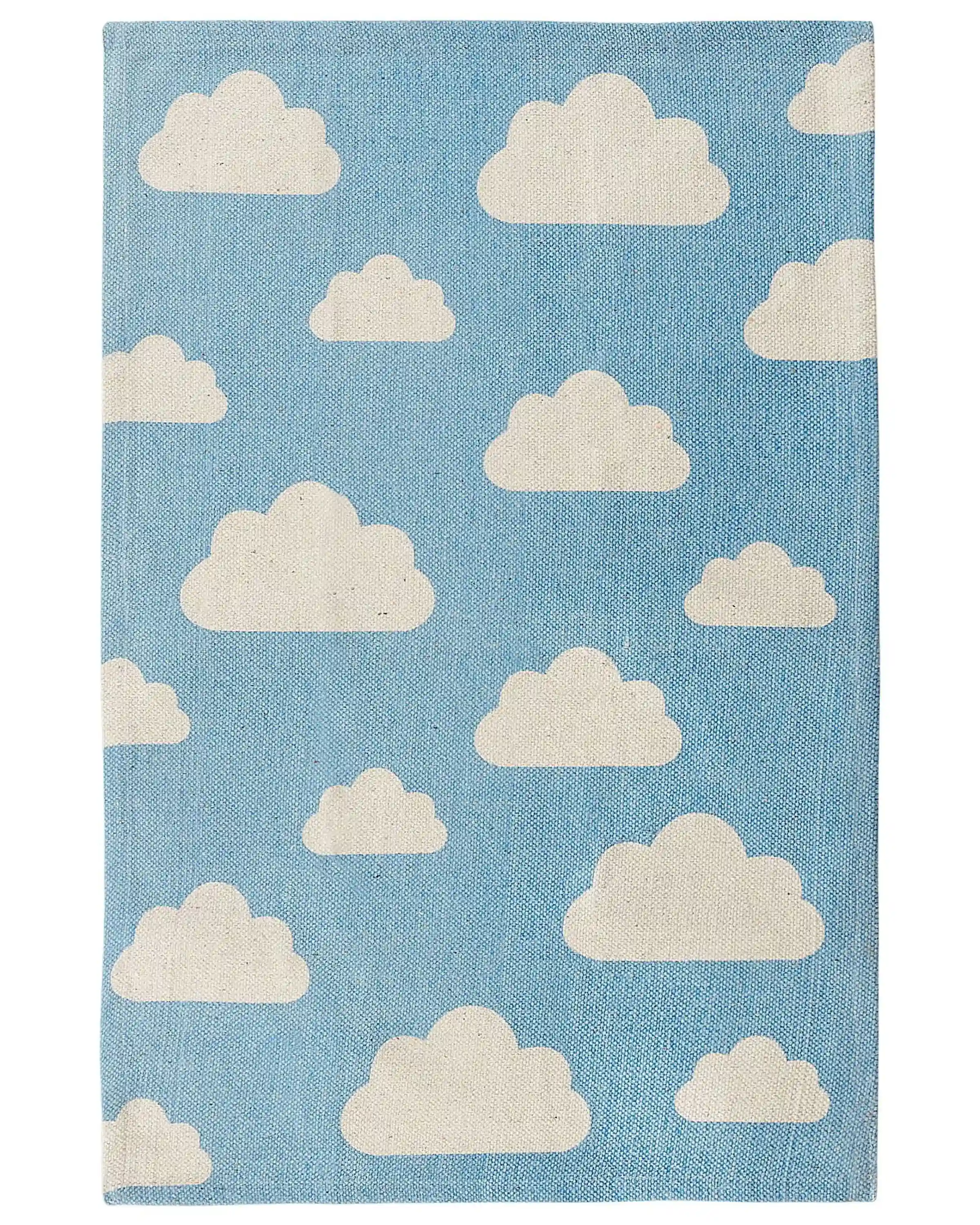 Alfombra infantil GWALIJAR Azul 60 x 90 cm Algodón