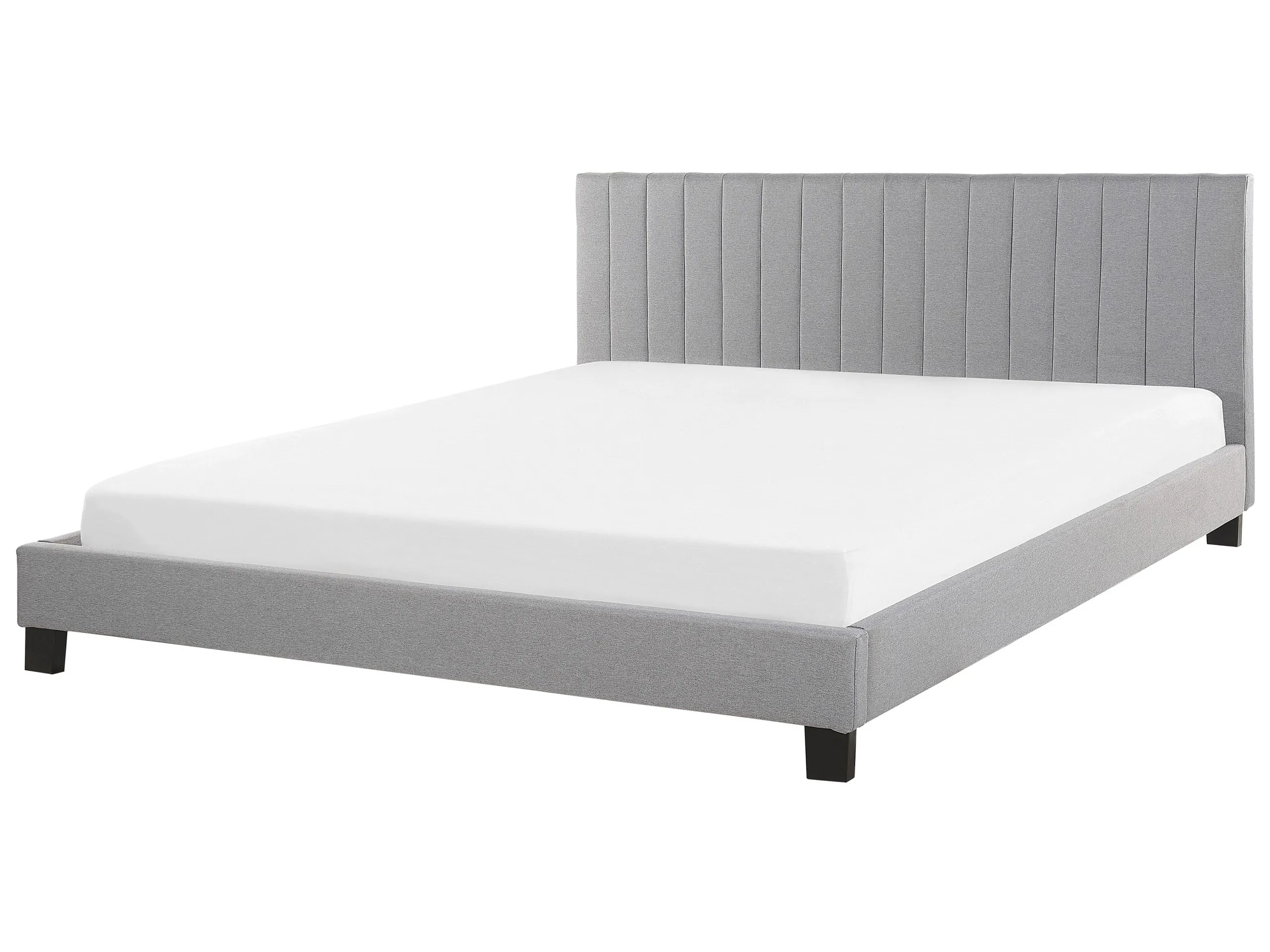 Cama Tela POITIERS 180 x 200 cm Gris claro