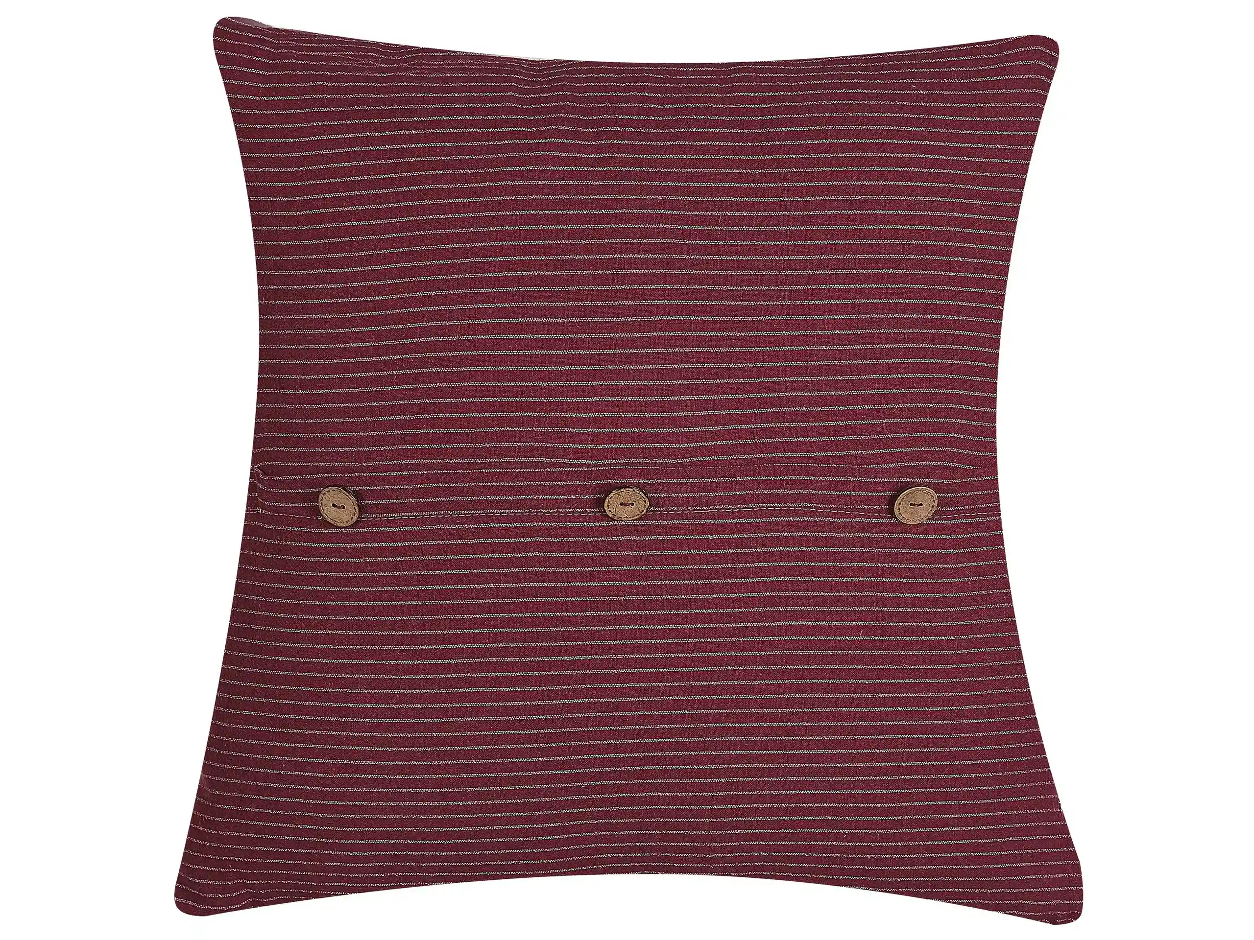 Cojín decorativo CAMPANULA 45 x 45 cm Rojo Liso