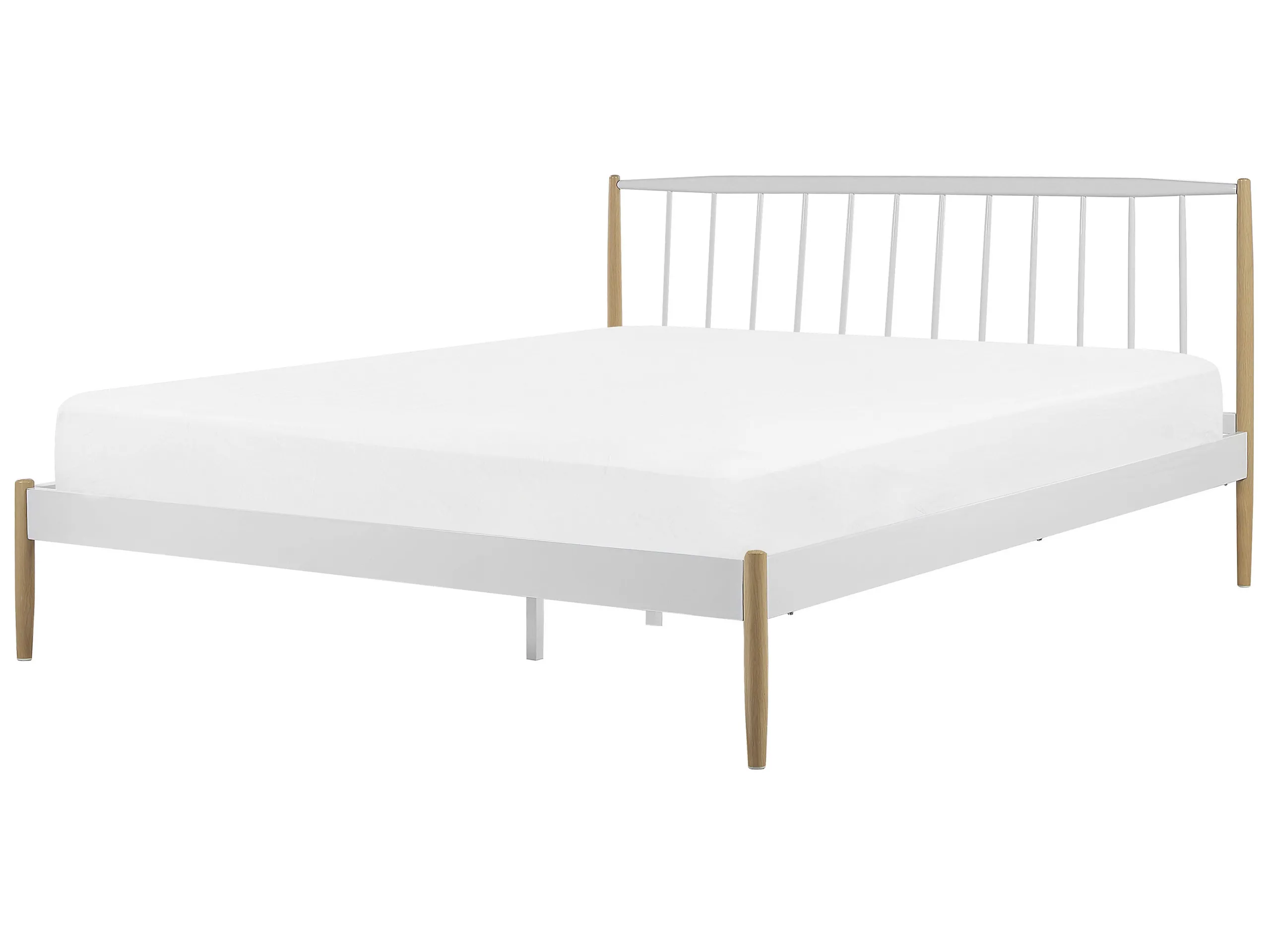 Cama Metal MAURS 180 x 200 cm Blanco