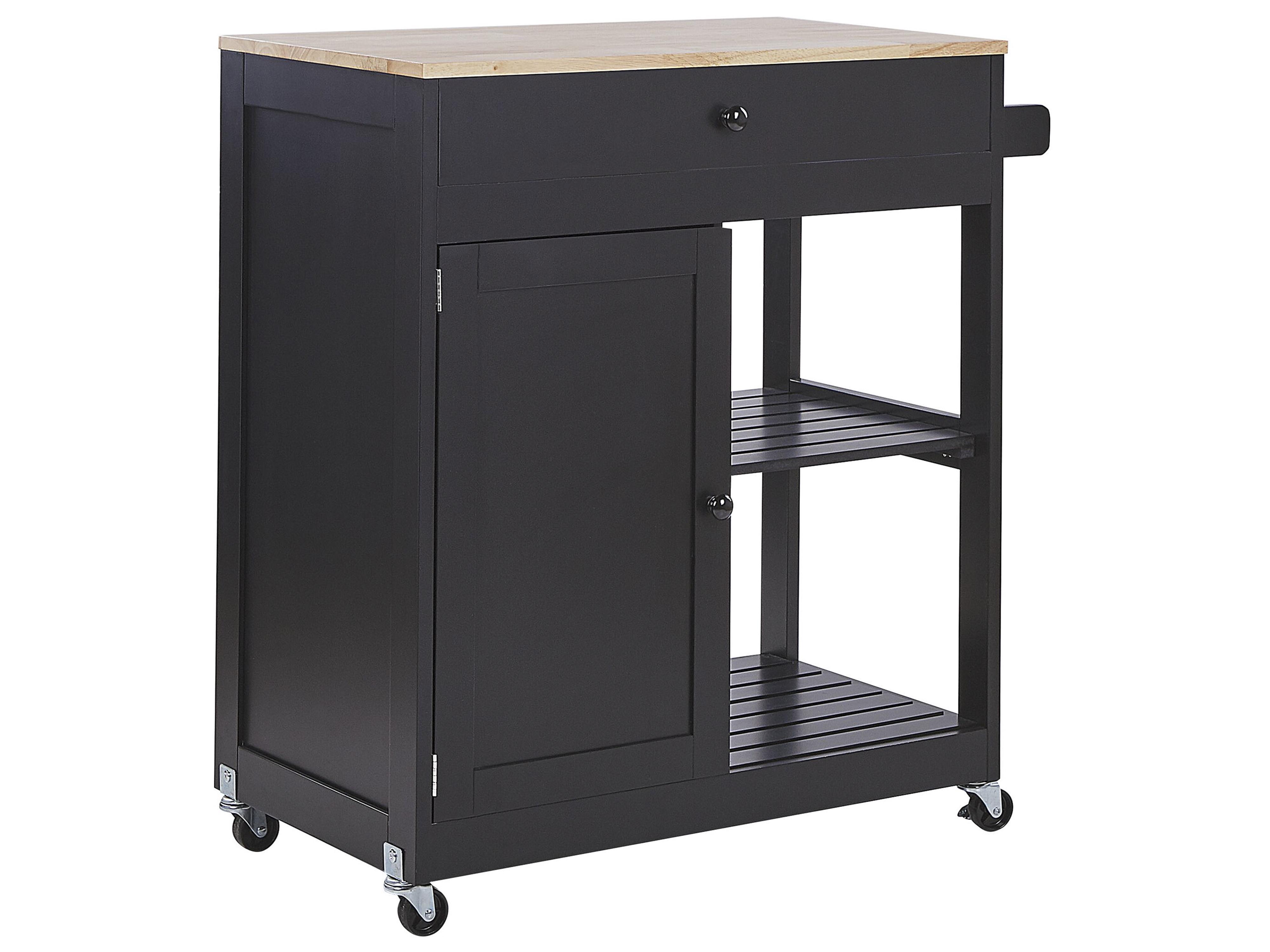 Carrito de cocina TRAPANI Negro