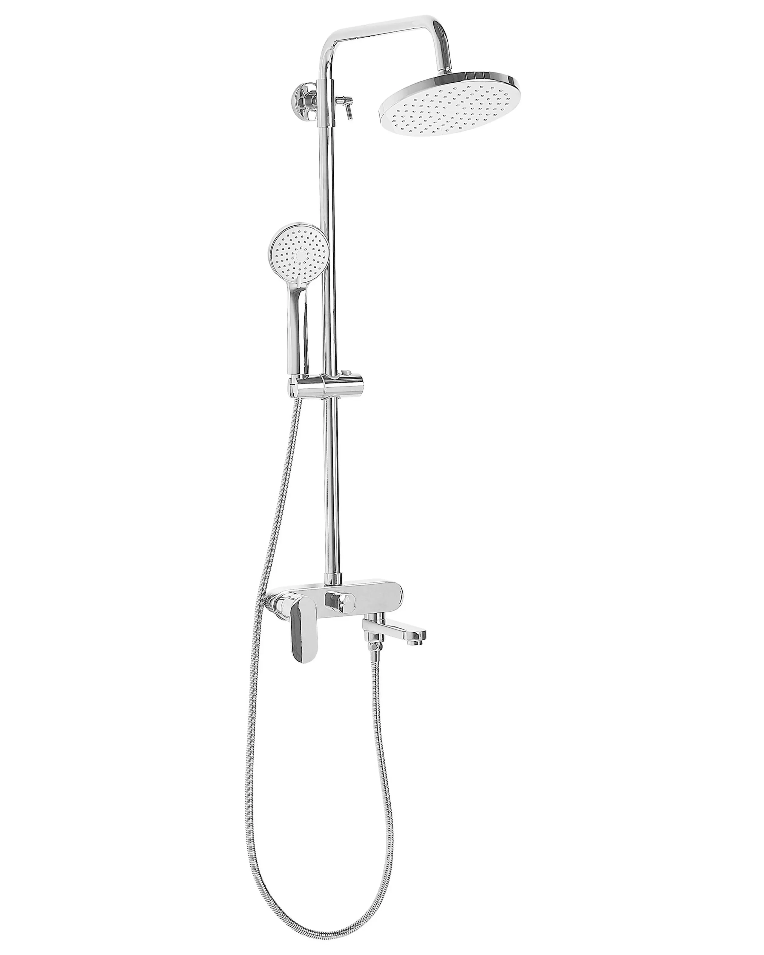 Columna de ducha con efecto lluvia GURARA Plateado