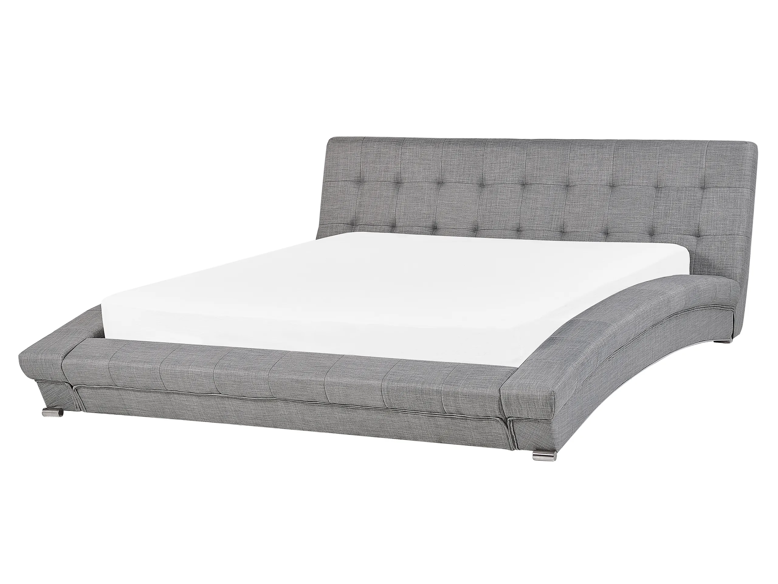 Cama de agua Tela LILLE 160 x 200 cm Gris
