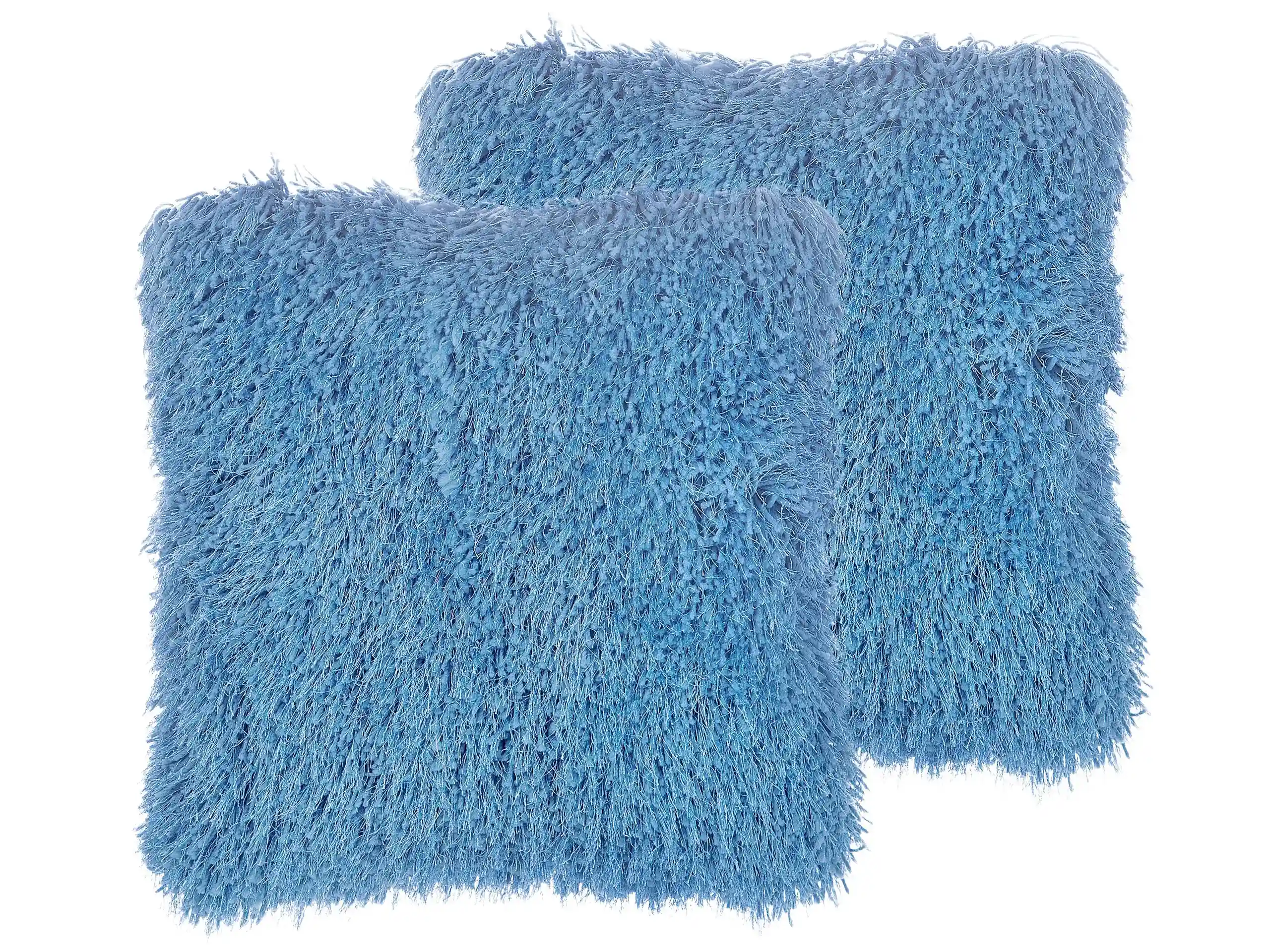 Conjunto de 2 cojines decorativos CIDE 45 x 45 cm Azul Liso